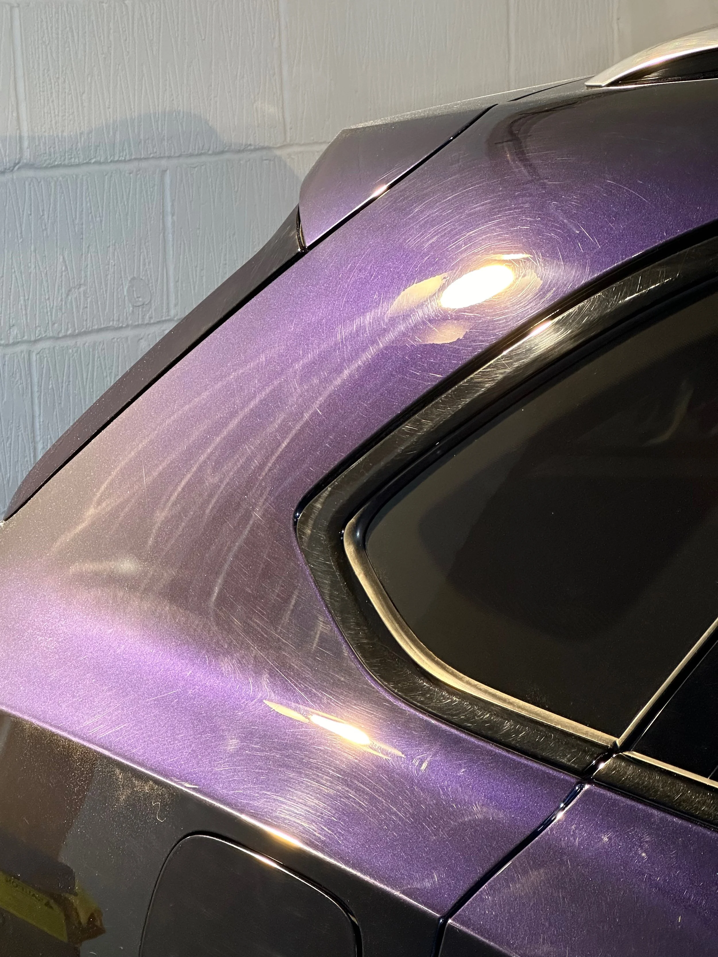 Bentley Bentaga paint correction sussex – stage 2 cutting and refining before