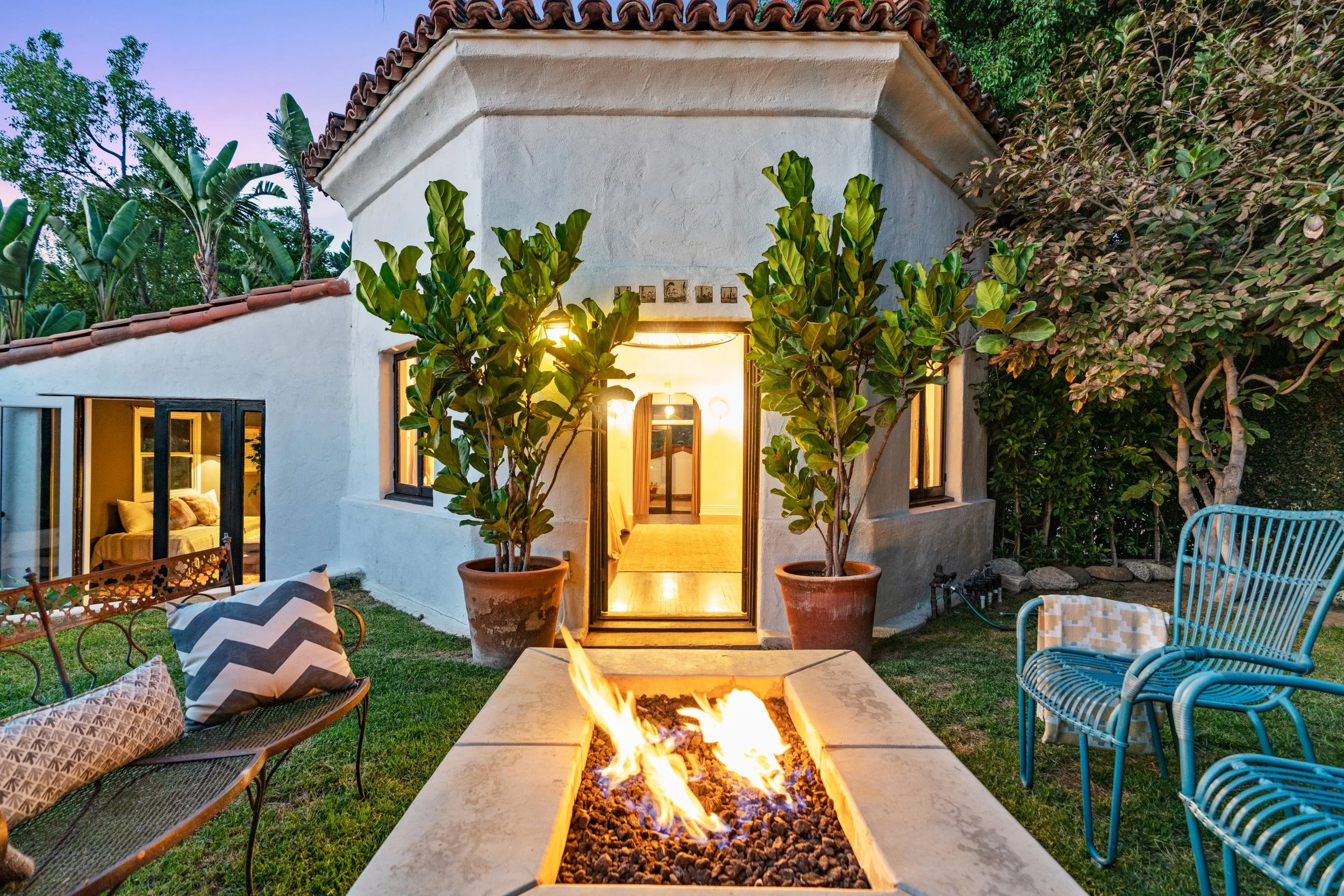 Presented by Missig Team, a real estate team at Berkshire Hathaway HomeServices in Celebrity-owned 1923 Spanish-style compound in Hollywood Hills, originally built as a model home and real estate office for the Hollywoodland development. Features 3 b