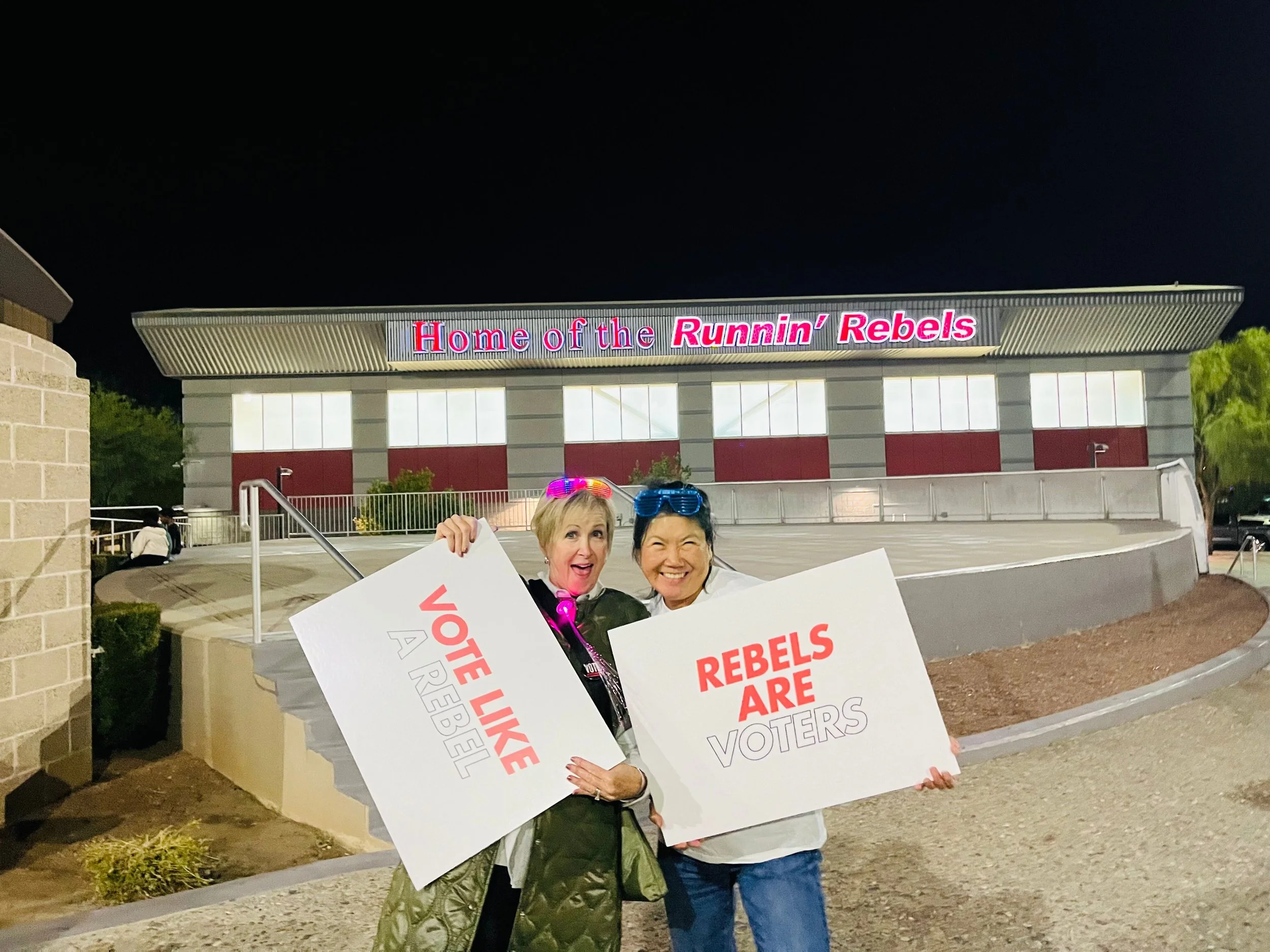 Donuts and Democracy volunteers at Donuts and Democracy event.
