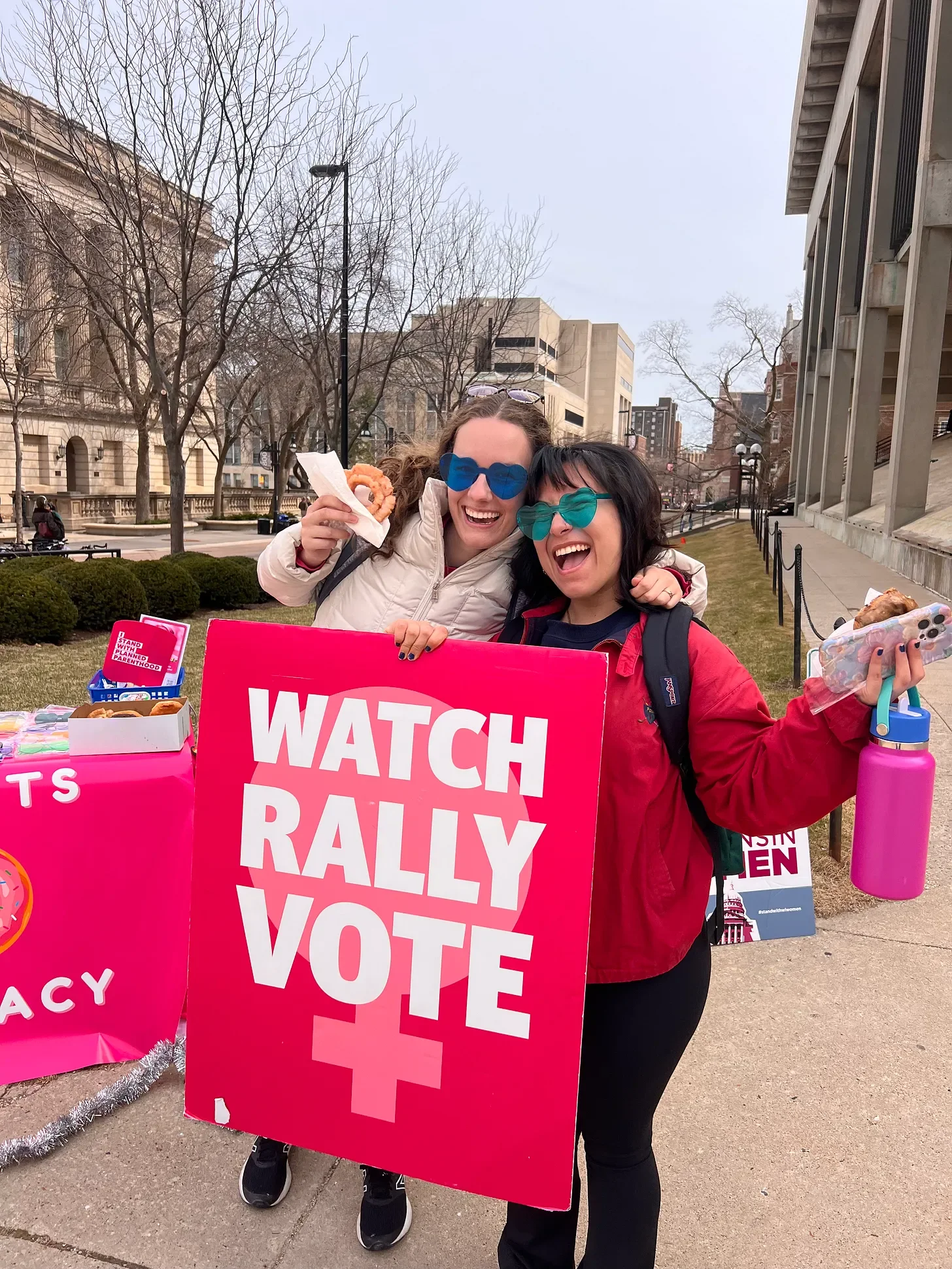 Planned Parenthood and Donuts and Democracy GOTV event.