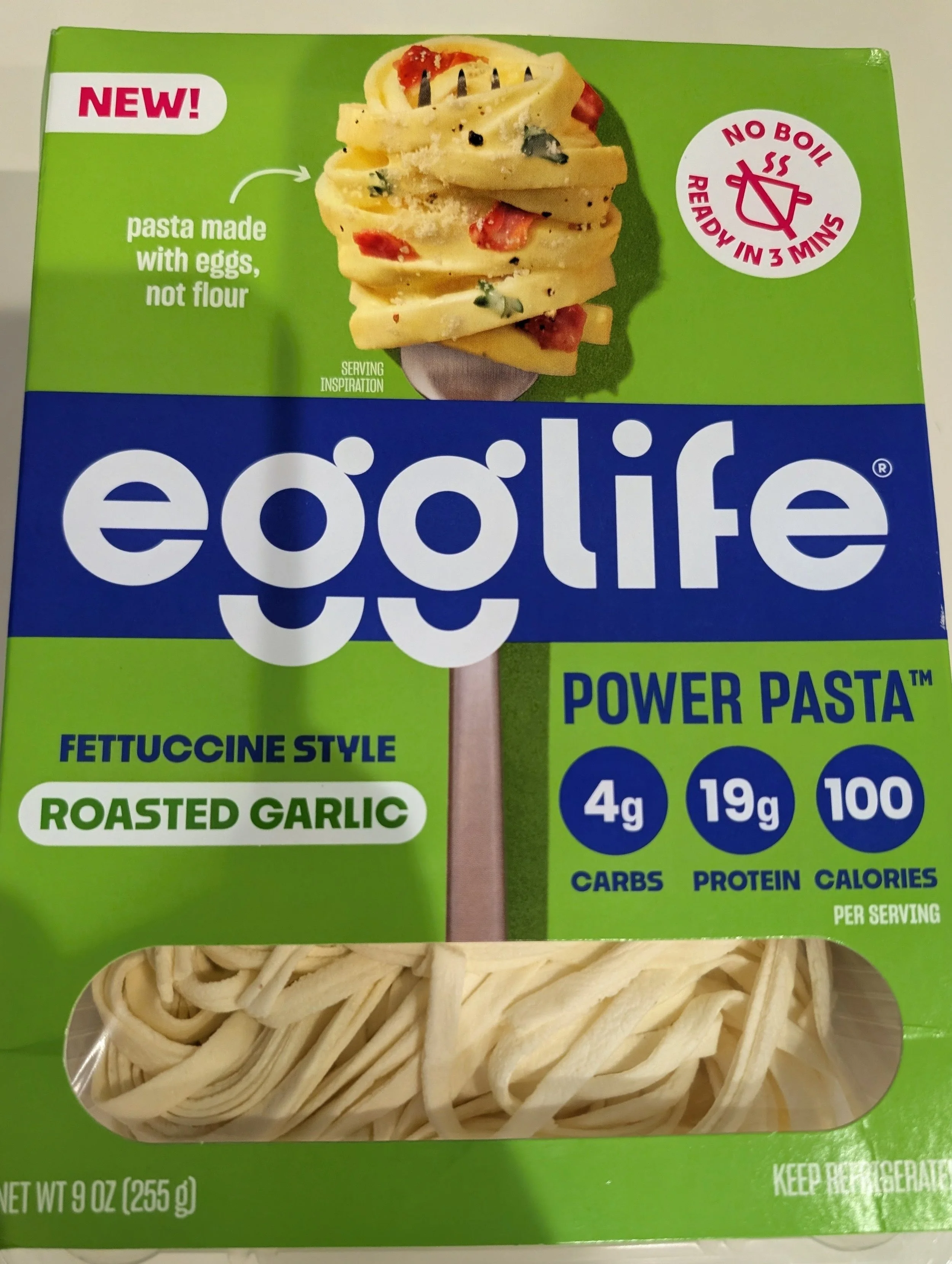 🩺🍝 HEART Exam: Egglife Power Pasta (Roasted Garlic Fettuccine)