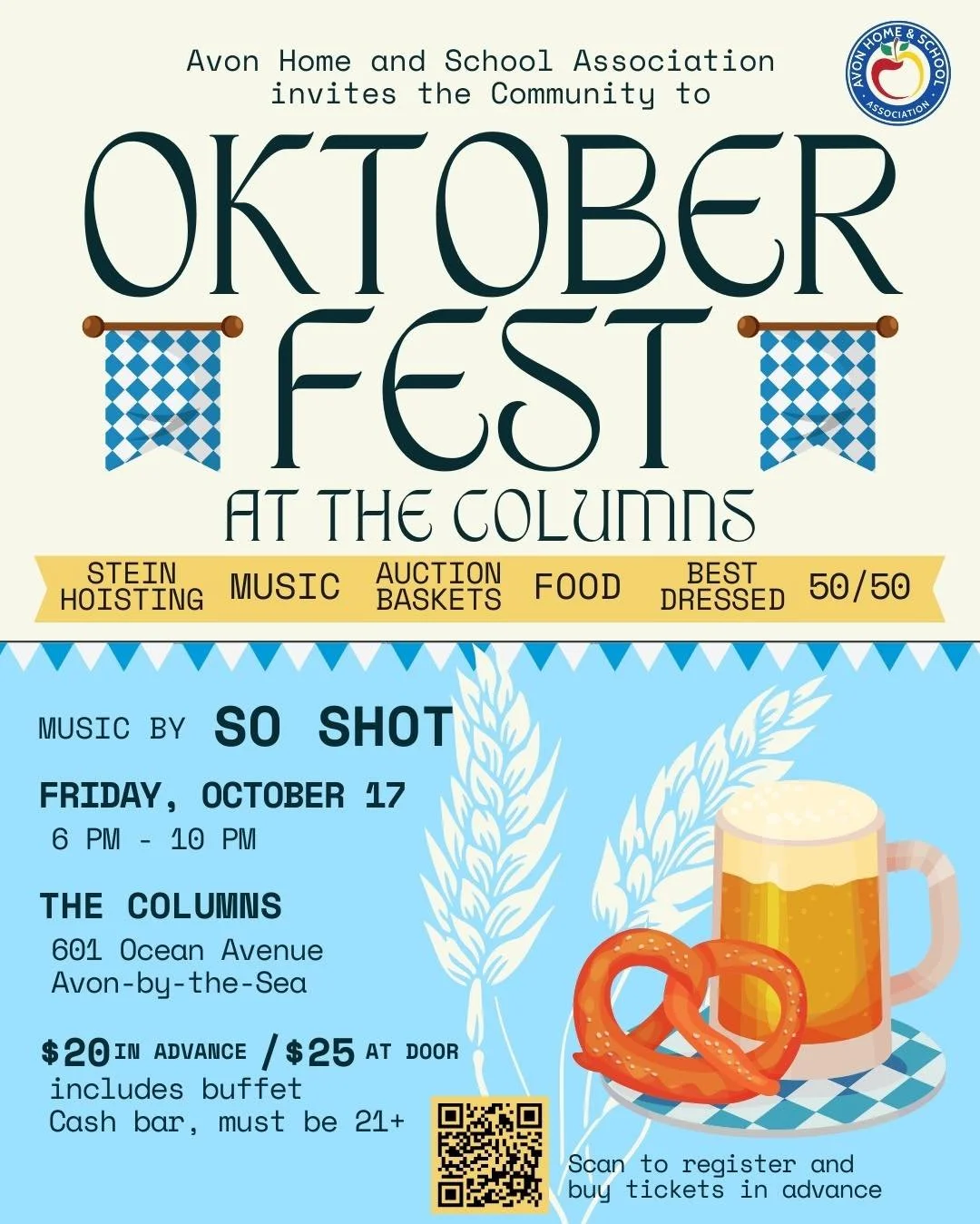 🎉🍻 Get Your Tickets! 🍻🎉
Oktoberfest is almost here&mdash;grab your friends, family, and neighbors for a night of dancing, eating, raffles, contests &amp; more! Don&rsquo;t miss the biggest party of the season! 🎶🥨✨