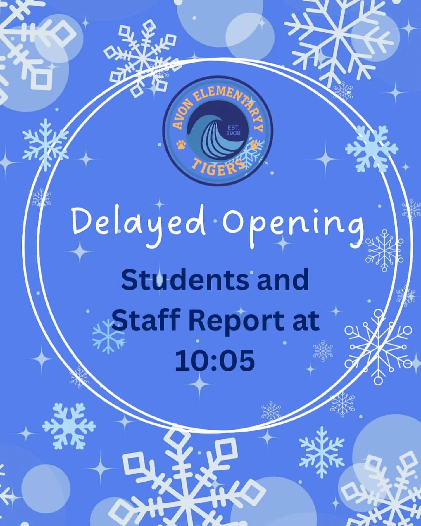 ⚠️ Delayed Opening &mdash; 10:05am ☃️
