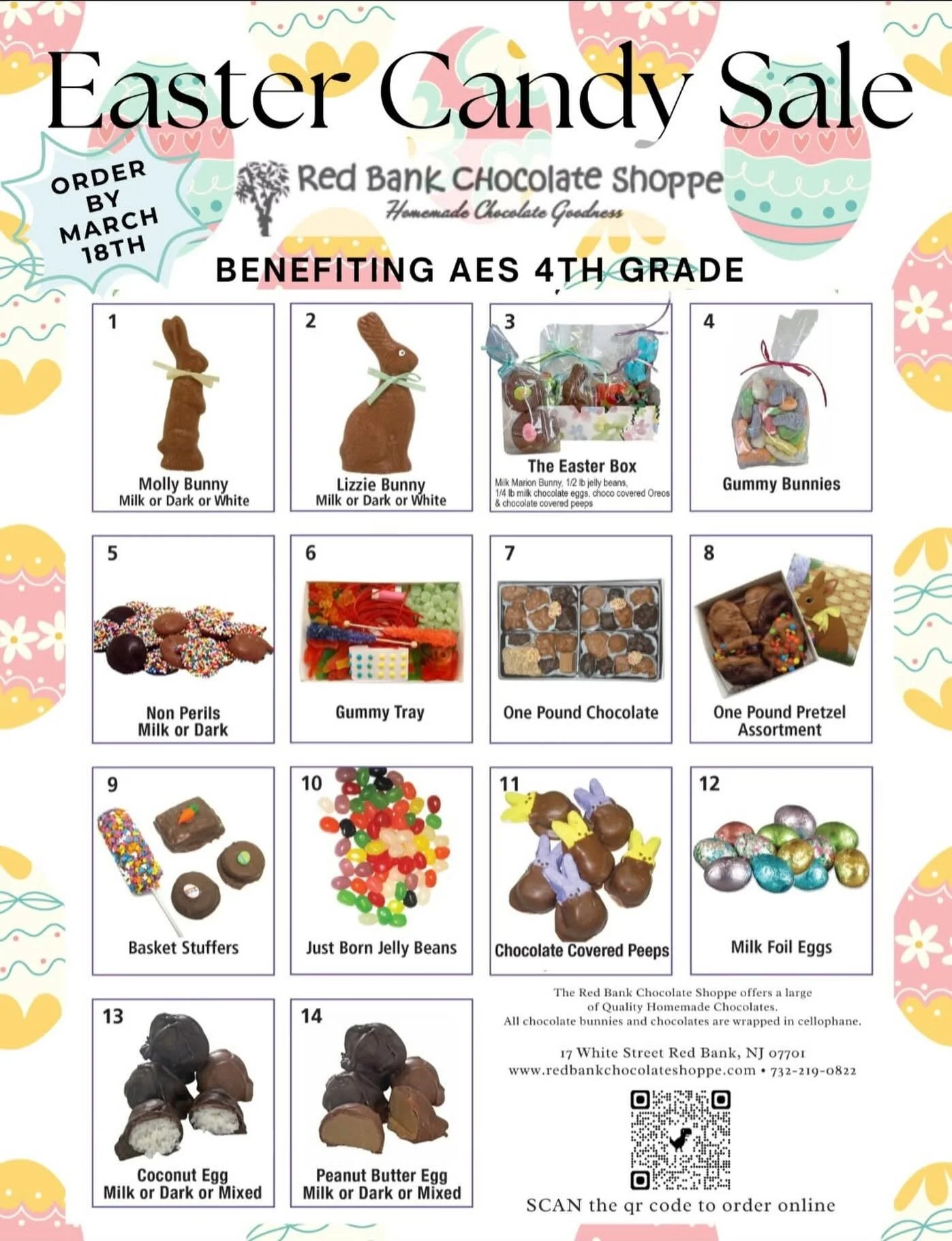 Spring is in the air&hellip; and so is the smell of CHOCOLATE 😍🍫

Our Easter Candy Sale is officially live and it&rsquo;s benefiting our amazing AES 4th graders! 

📅 Order by March 18th