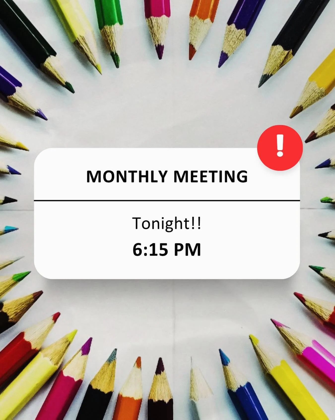 Reminder: AHSA meeting tonight at 6:15 PM in the cafeteria. See ya tonight!!
