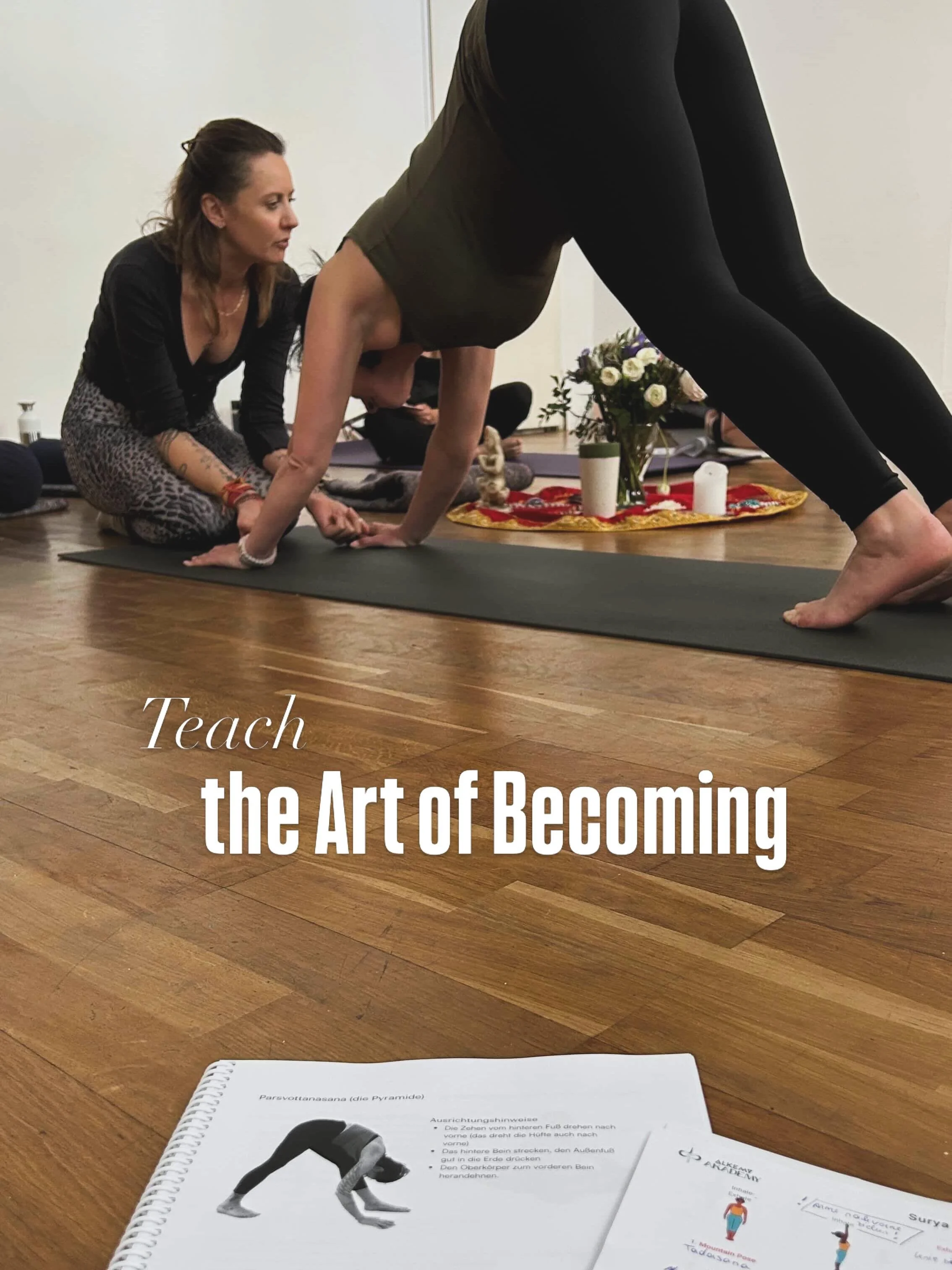 Die Kunst des Werdens.

Daf&uuml;r braucht es mehr als Technik.
Es verlangt Pr&auml;senz, Hingabe und den Mut, sich wirklich zu begegnen.

Wir haben unser diesj&auml;hriges 200h @alkemy_soul Yoga Teacher Training in Wien begonnen und ich bin ganz ber