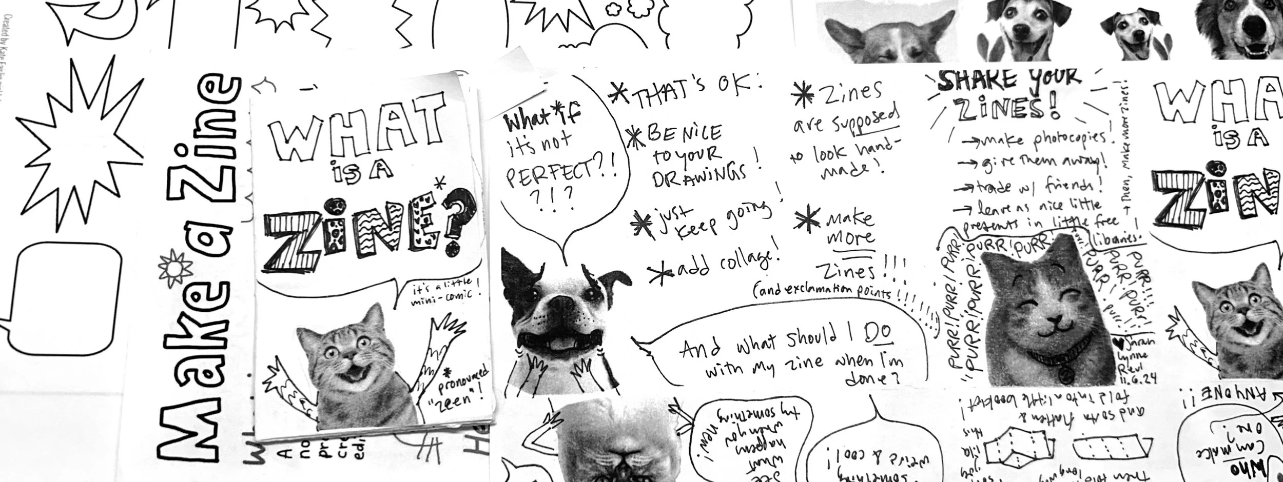 $5 DROP IN & MAKE A ZINE at the Chaos Tables! 