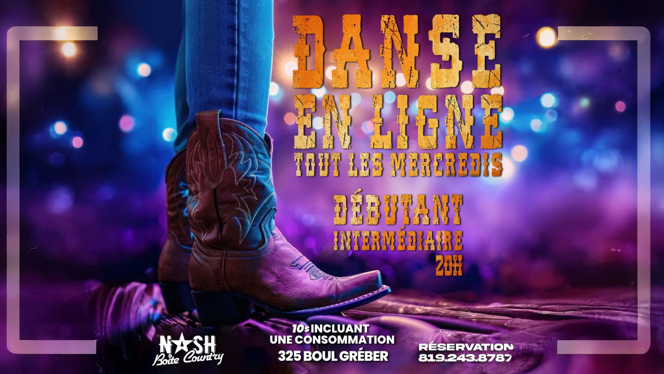 DANSE EN LIGNE – COURS INTERMÉDIAIRE