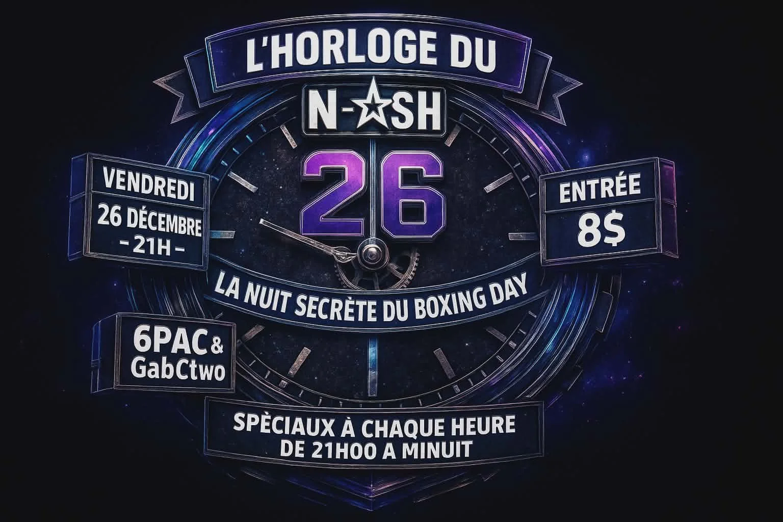 BOXING DAY PARTY AU NASH 