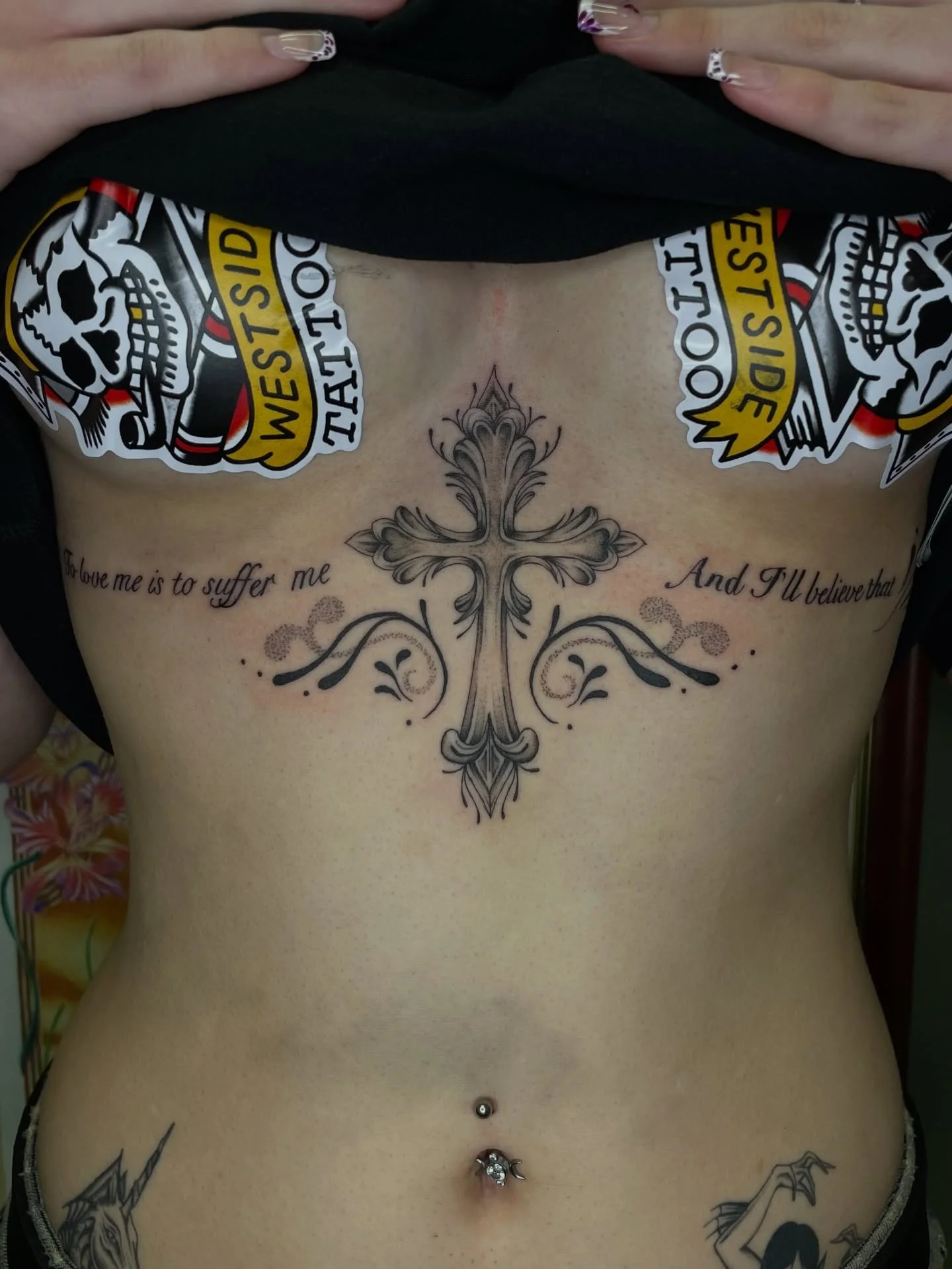 Fresh and healed work for Trinida. Thank you! 🌹 DM to book, @westside_tattoo_mermaid_beach