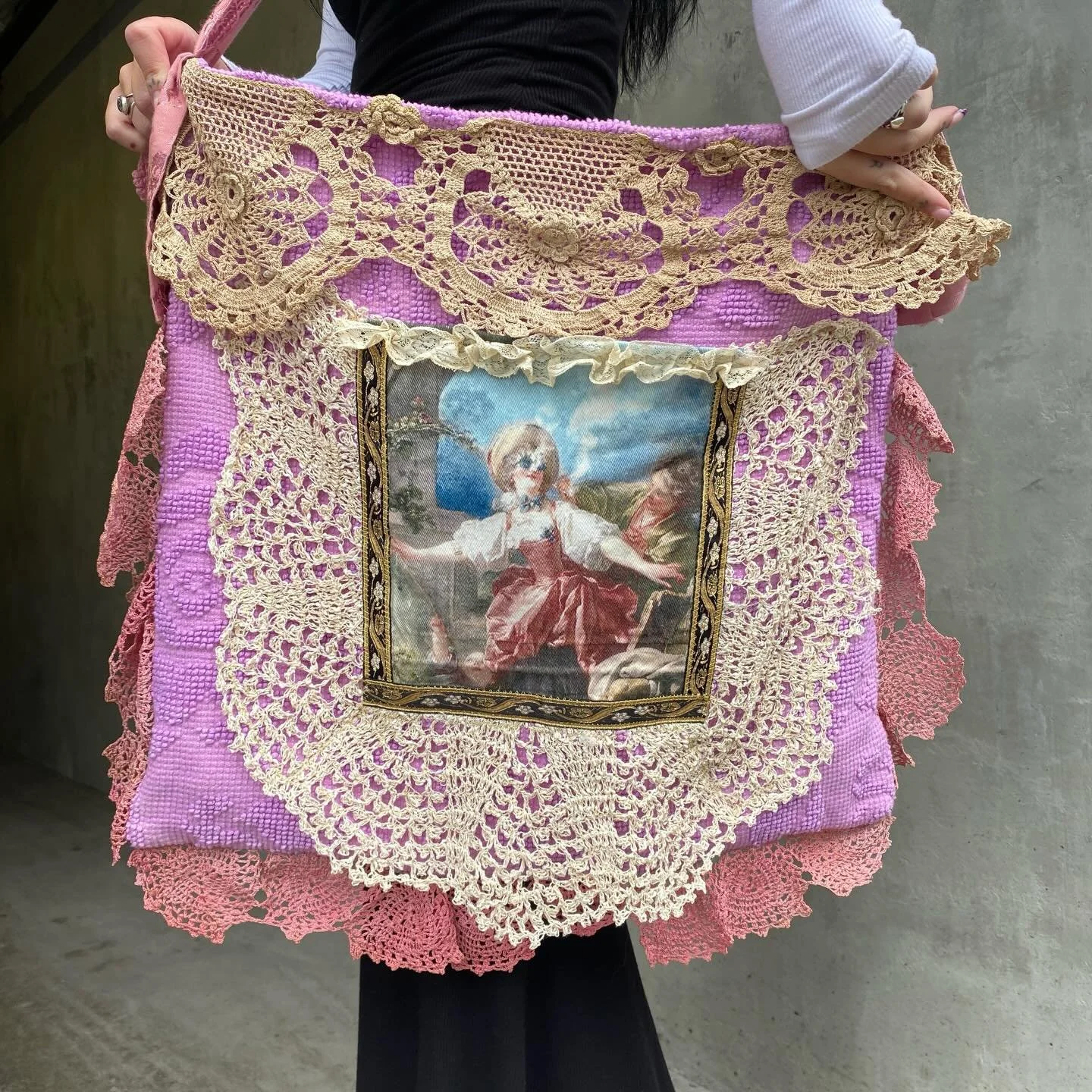 romantic, ethereal, mystical purses in store from a brand new local maker!! ✨ these bags are immaculately detailed - handmade from all recycled true vintage materials. lush velvets, hand dyed crochets, laces, feathers, beads, all in the most beautifu