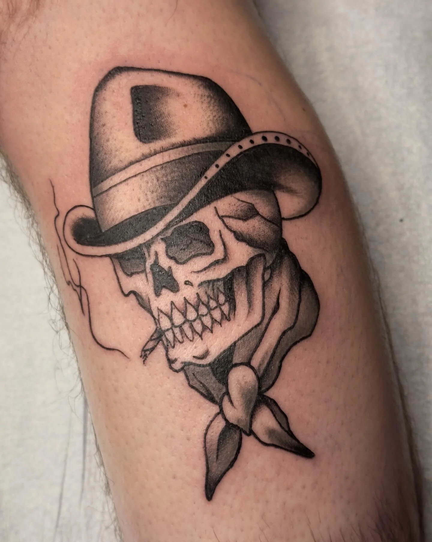 Always love getting to do these, thanks a bunch @scott13elliott
.
Books are open for Jan and Feb, with a couple spots left in December, shoot me a message to get your own cowboy or something equally rad
.
.
.
.
#tradtattoos #traditionaltattoos #cowbo