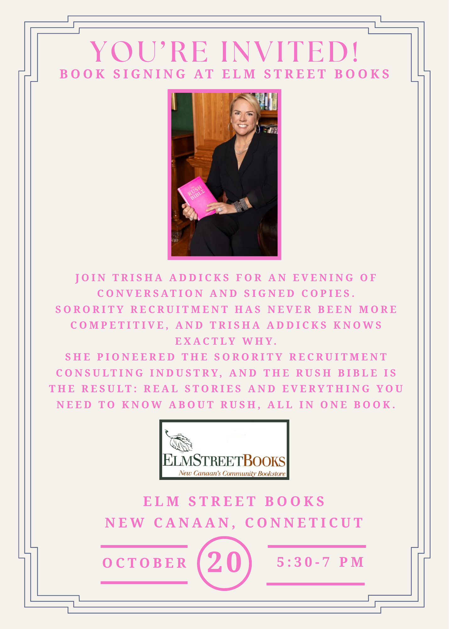 Book Signing at Elm Street Books