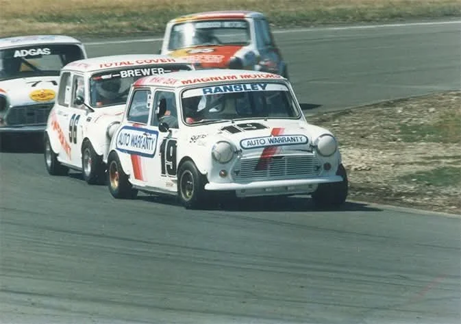 Historic Ransley Mini motor racing at a New Zealand circuit