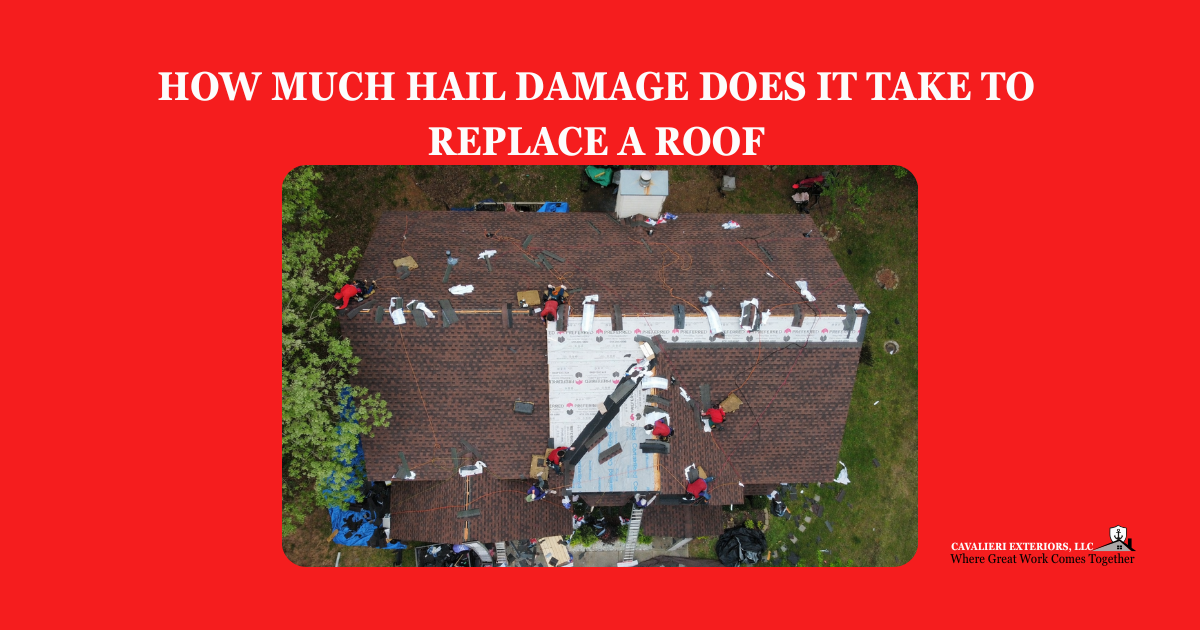 How Much Hail Damage Does It Take to Replace a Roof