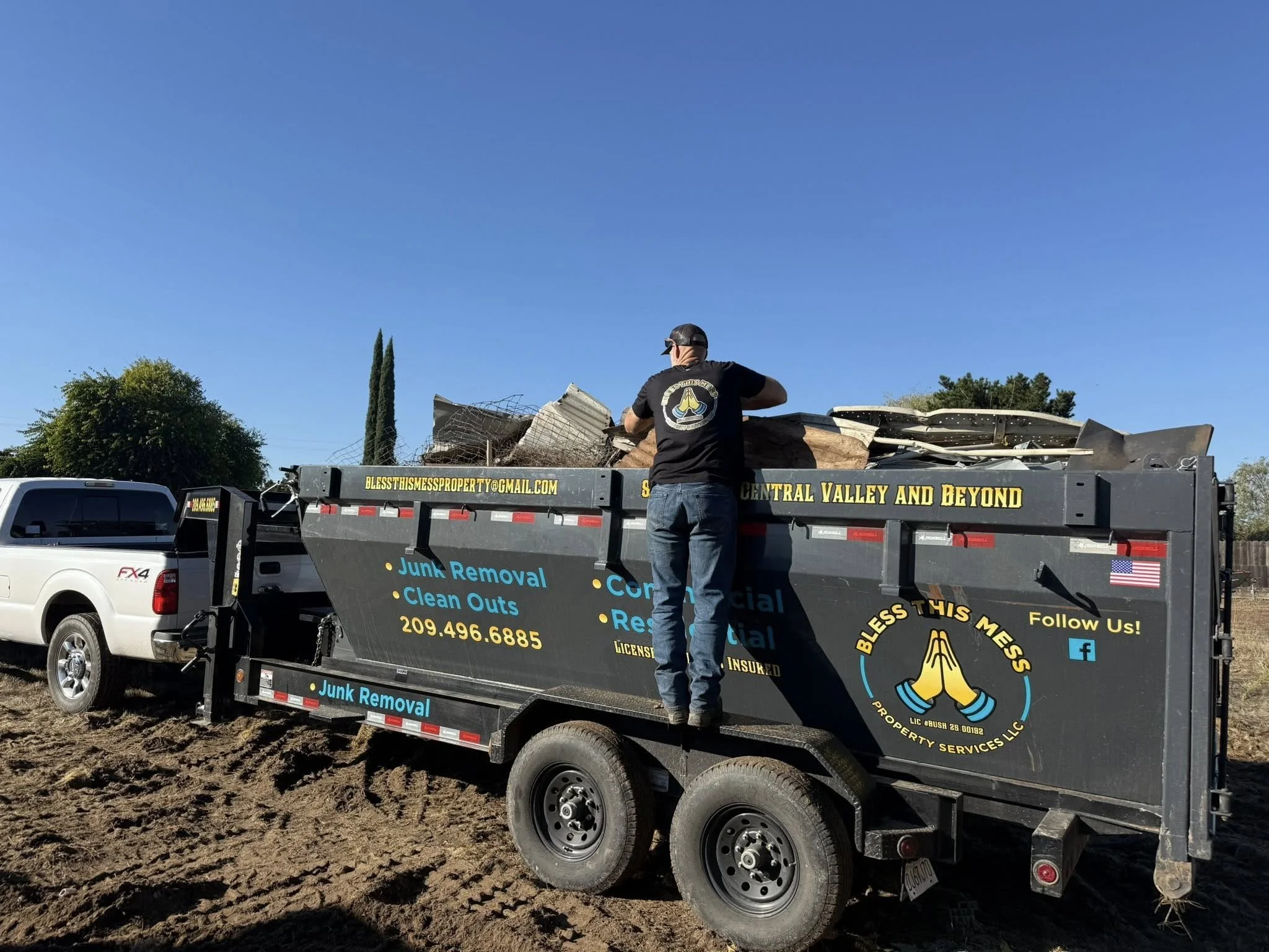 Bless This Mess dumpster rental for junk removal