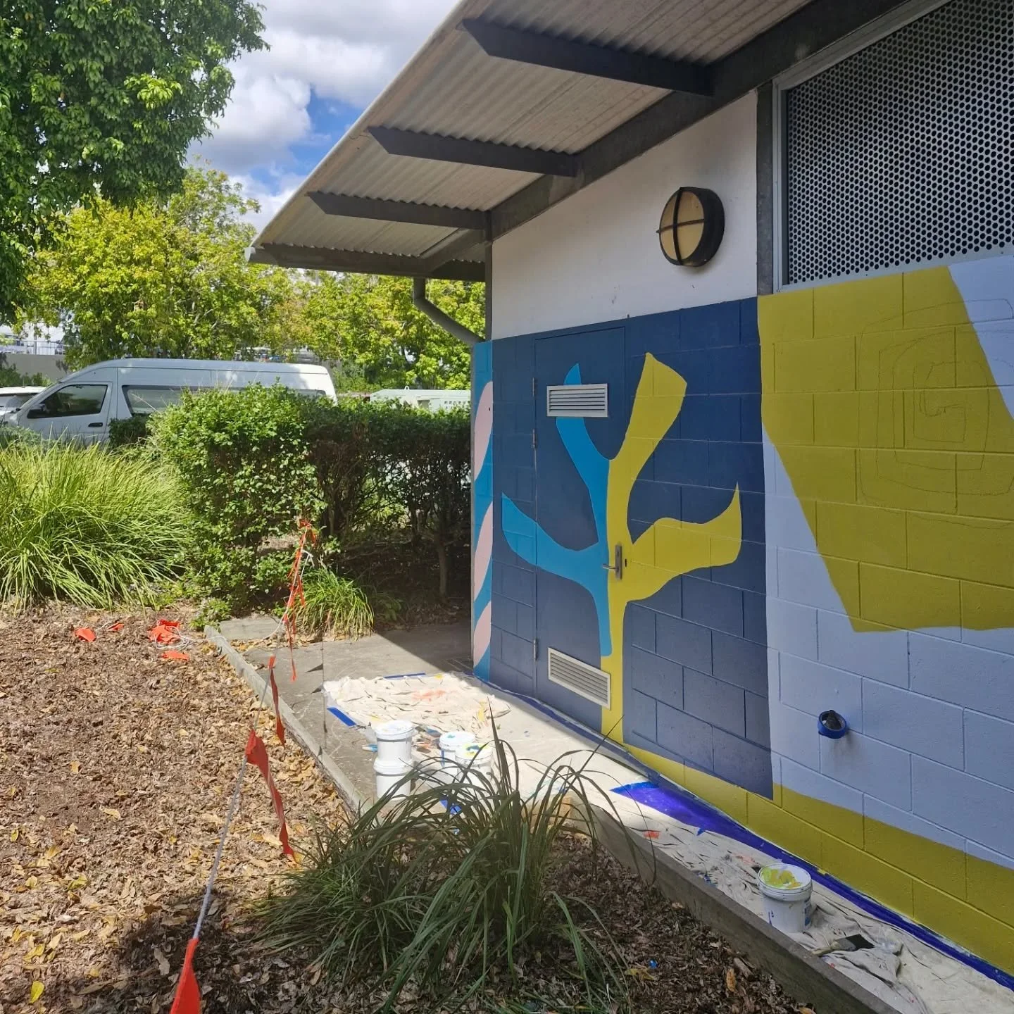Day 3 at Woodcrest State School Mural Installation back in August 2024.