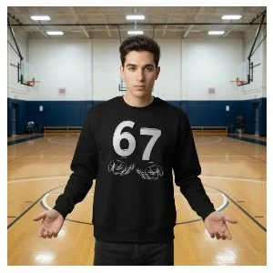 Custom sweatshirt with the 6 7 trend