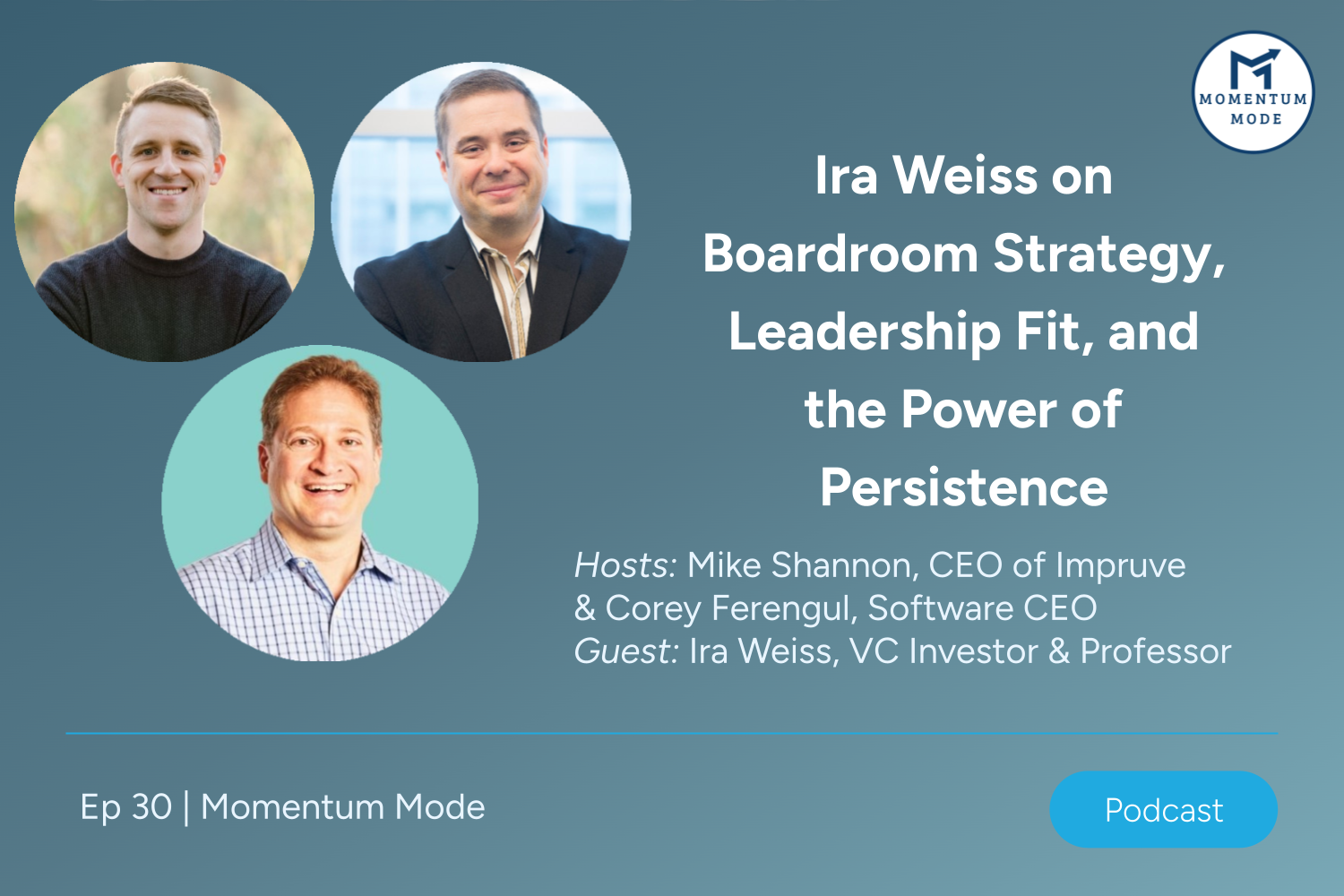  Ira Weiss on Boardroom Strategy, Leadership Fit, and the Power of Persistence