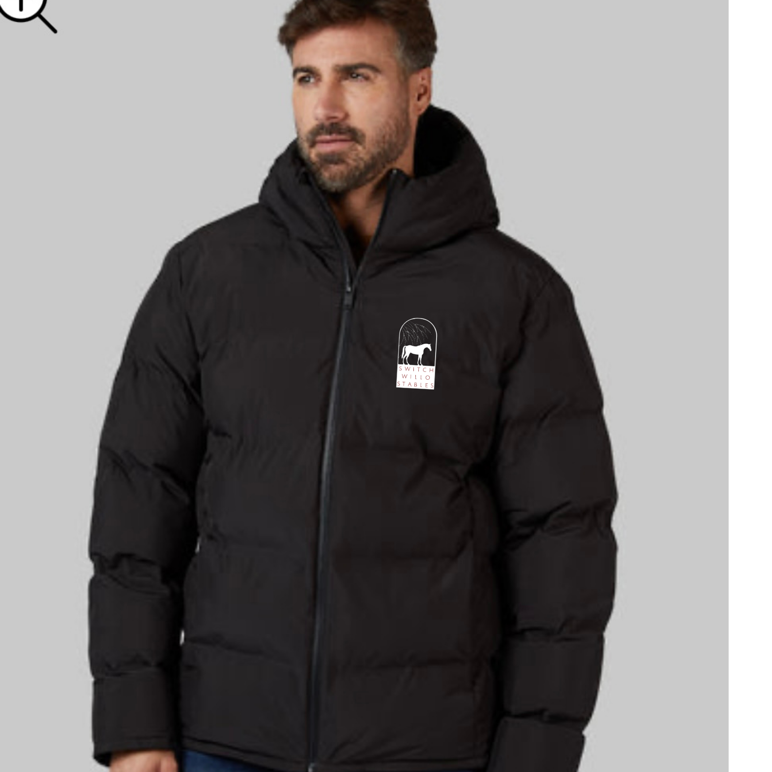 Men's Heavyweight Cloud Puffer Jacket with front logo