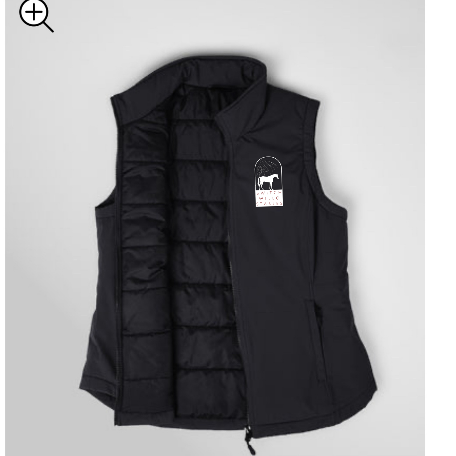 Women's Midweight Puffer Vest with front logo
