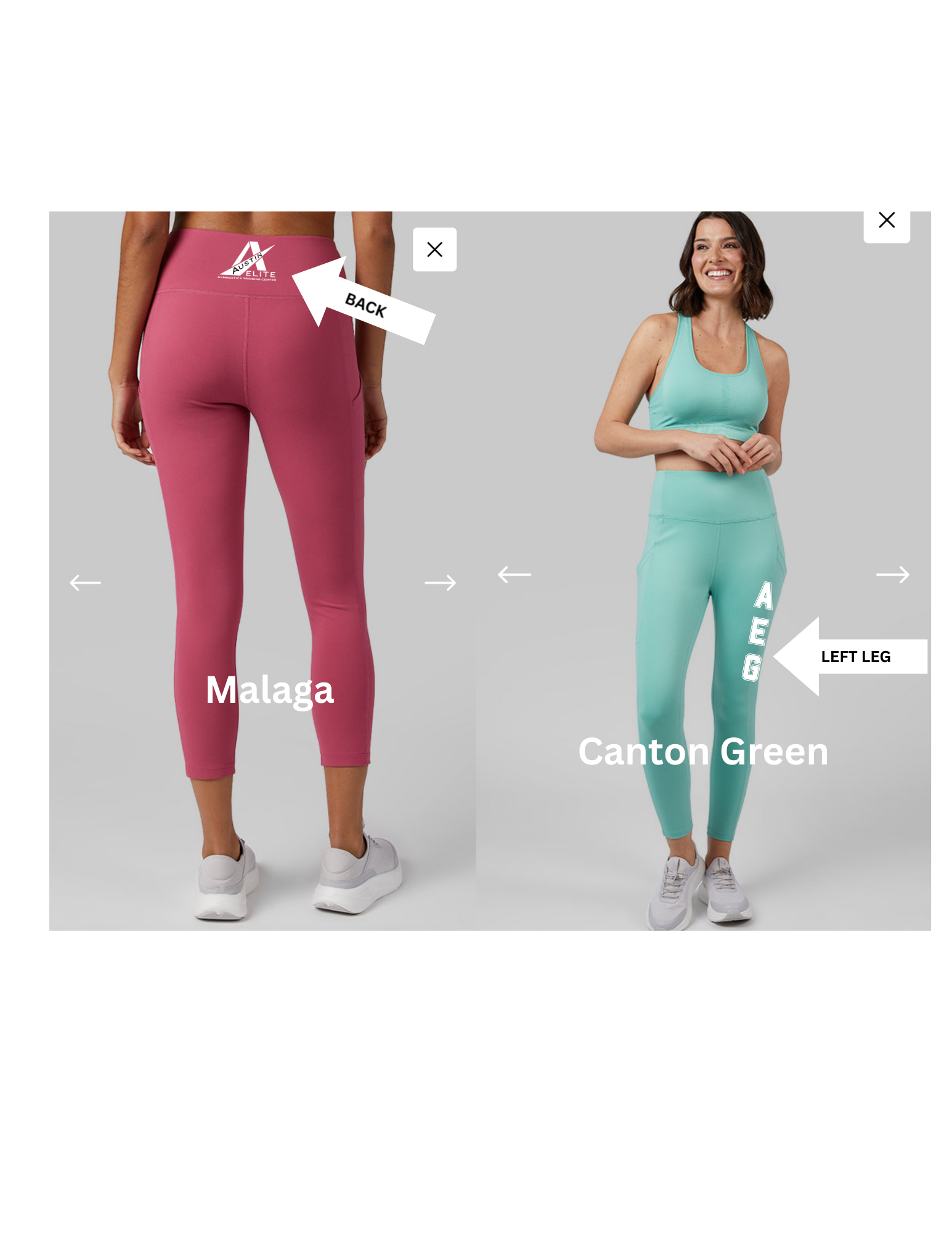 Women's High Waist Active Legging 7/8 With AEG Logo