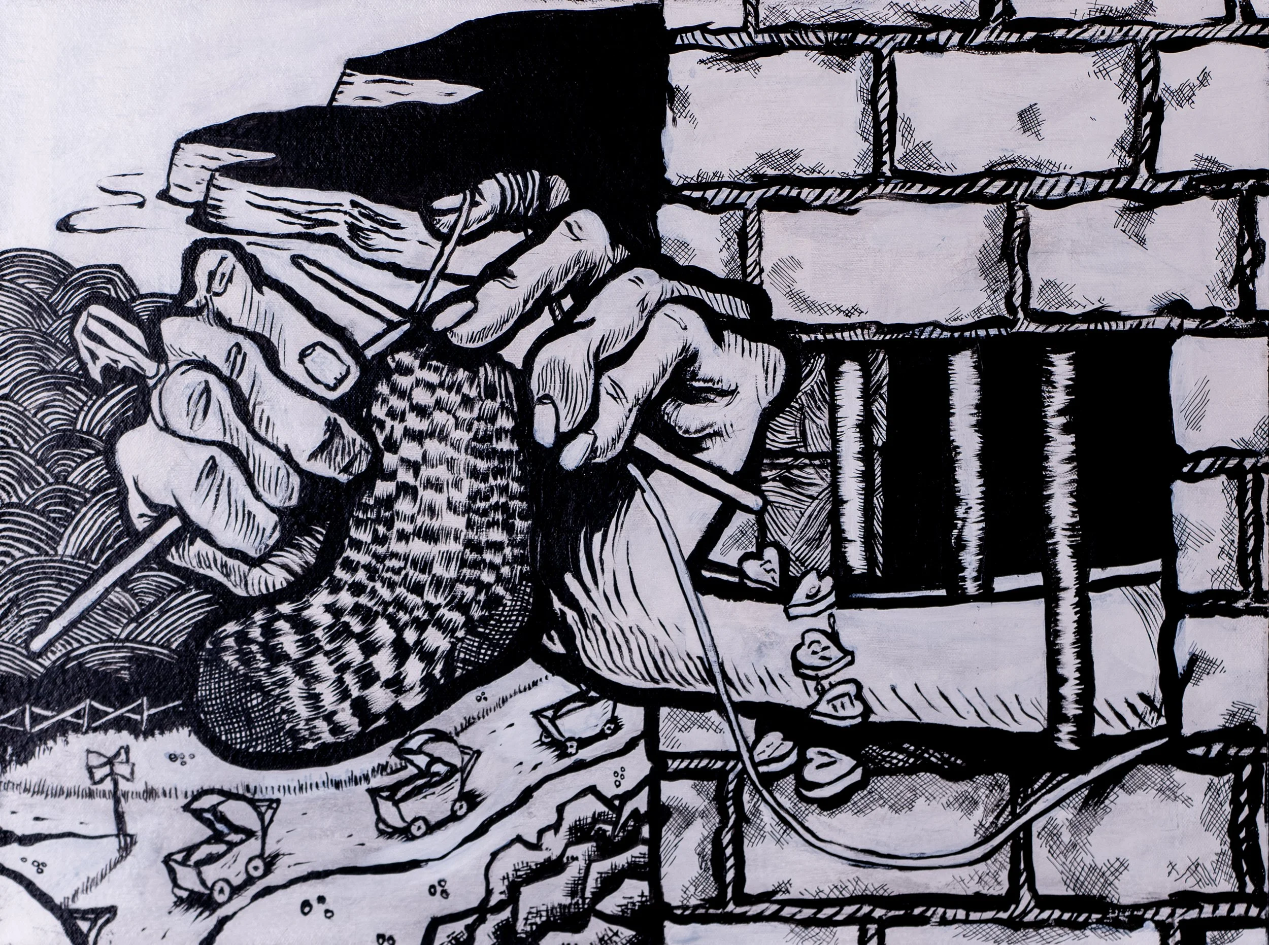 Clay Parker_Song of the South_ink and acrylic on canvas_18"x24"_2025_1.jpg