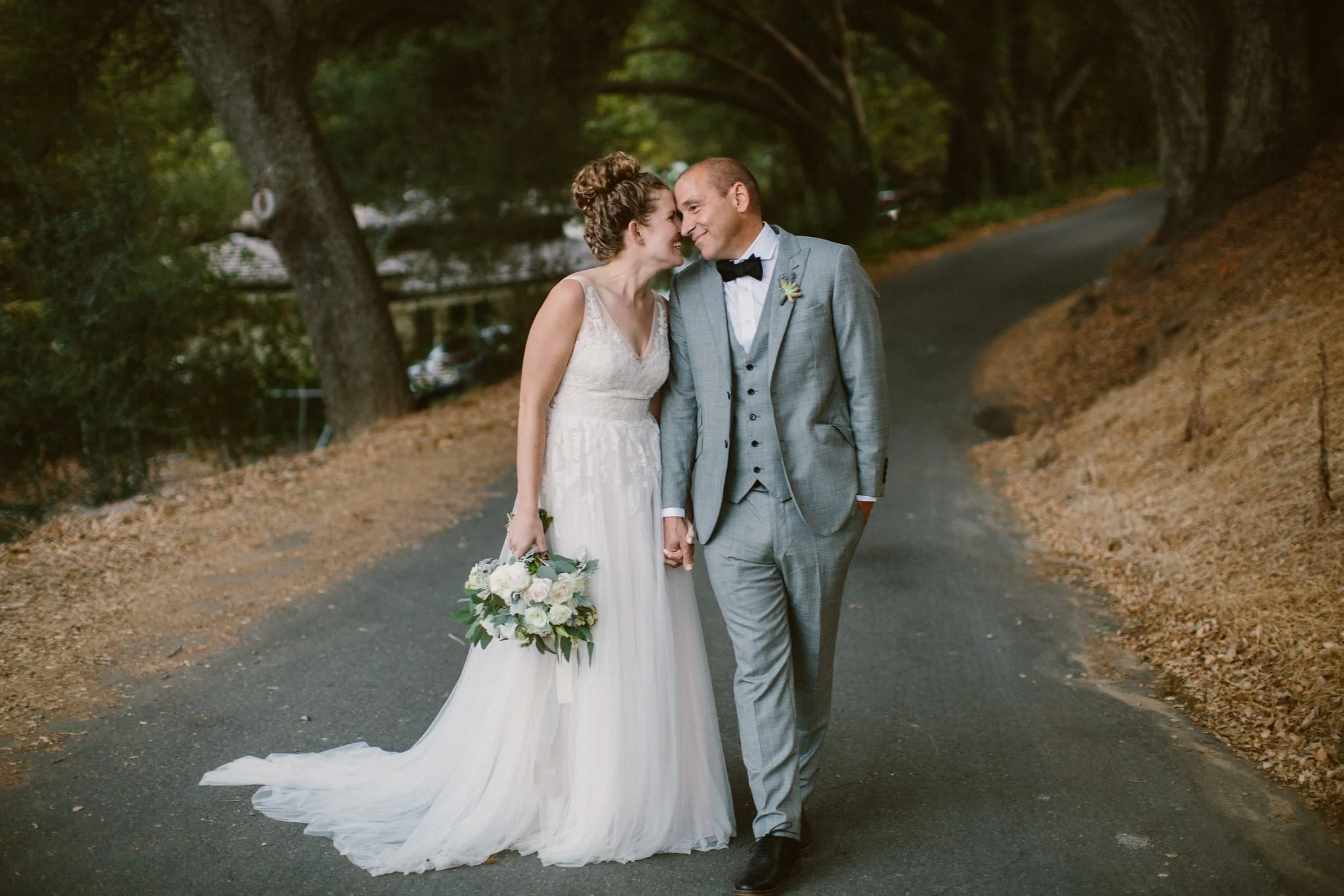 sweet moment bride snuggling groom- Idaho Fine Art Wedding Photographer