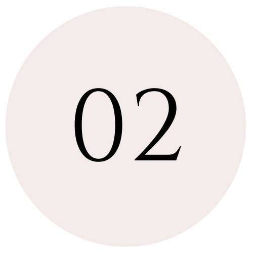 Number 02 inside a gray circle