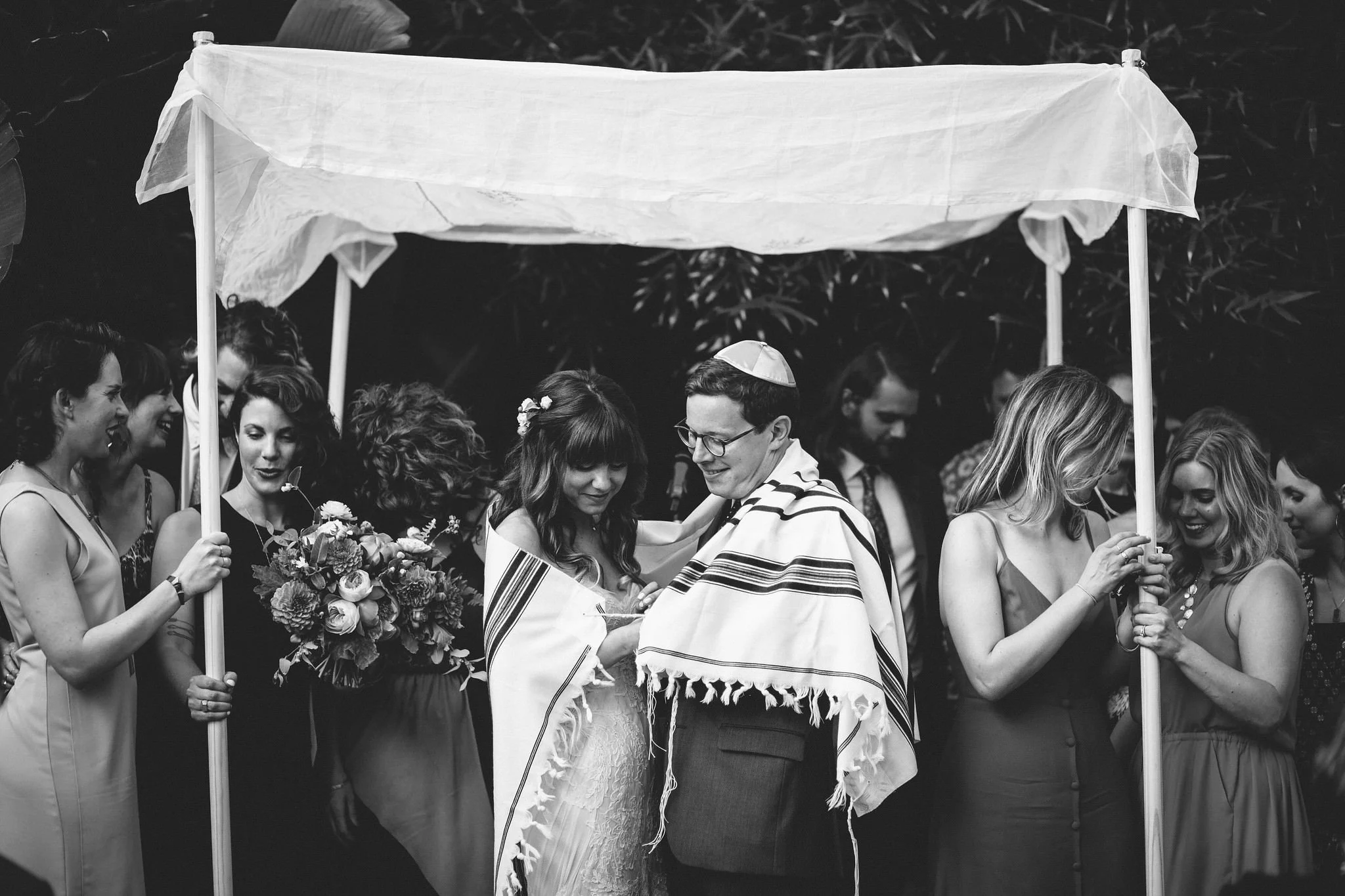 Wedding under the Chuppah- - Sun Valley, Idaho Fine Art Wedding Photographer