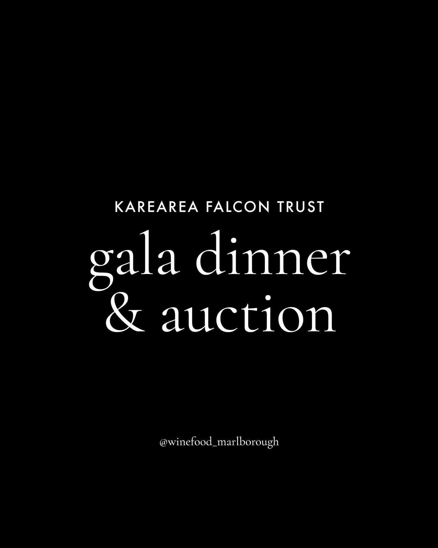 Have you grabbed your ticket to the @kareareafalcontrust yet??⁠
⁠
The black tie gala evening and silent auction is happening next weekend and we are so proud to be a part of it. Hosted here with us and @oakandivy.nz, a portion of every sale goes towa