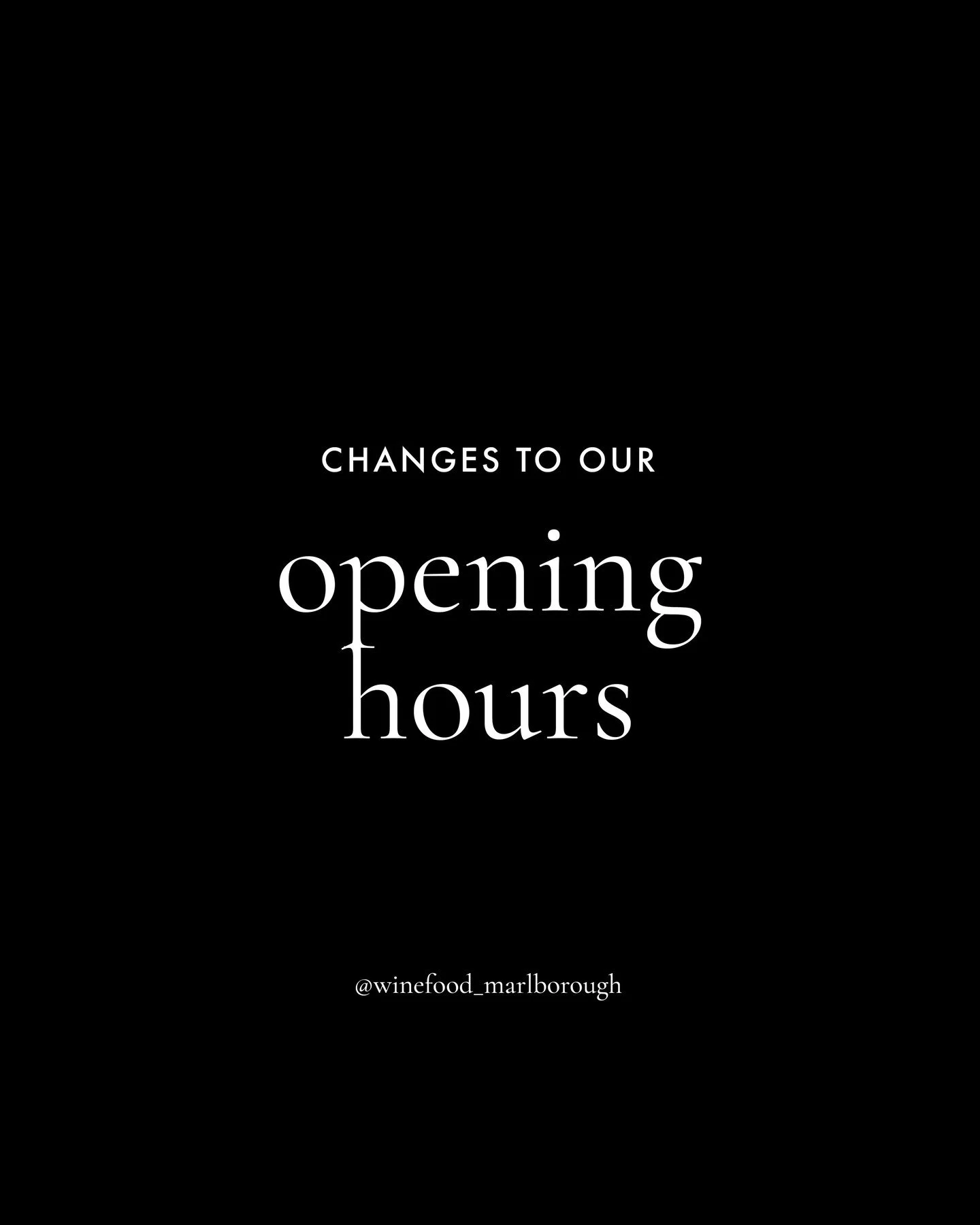 PSA - Our opening hours have changed slightly for the Winter! ⁠
⁠
We&rsquo;re still open daily, just with slightly reduced hours throughout the colder months. From this week our new opening hours are:⁠
⁠
Monday - 12pm - 8pm⁠
Tuesday - 12pm - 8pm⁠
Wed