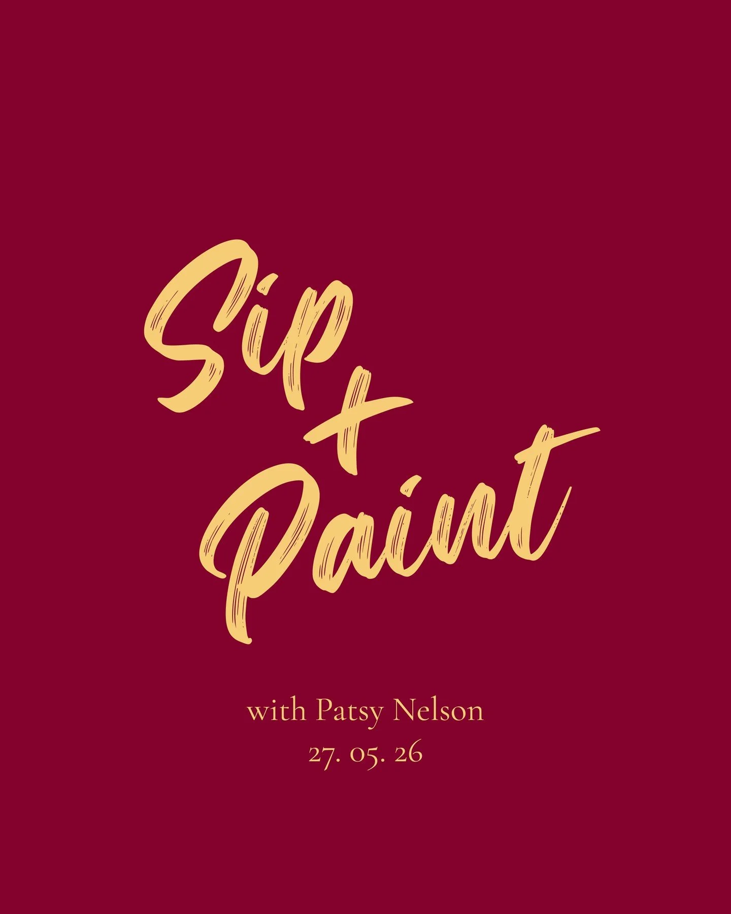You asked for another.. so here she is!! ⁠
⁠
Our second Sip and Paint with Patsy Nelson, and with how fast the first one SOLD OUT, you'll want to move quick to secure your spot! ⁠
⁠
May 27th from 6pm - 8pm here at the Wine + Food Experience. $69 per 