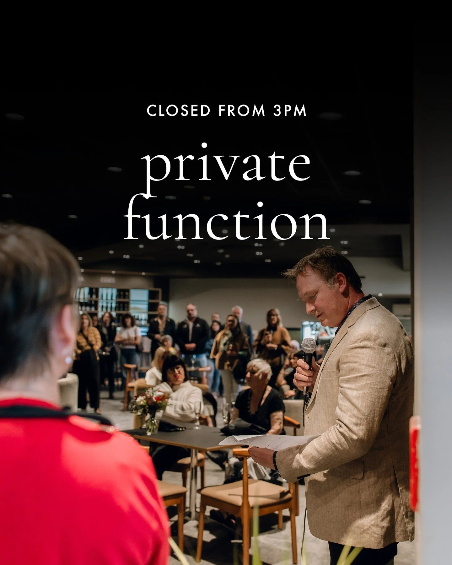 Heads up! We are closed from 3pm this afternoon for a private function. ⁠
⁠
We apologise for all those planning to visit us this afternoon, but we will be back tomorrow from midday with live music with @midgemccleary from 5pm! ⁠
⁠
See you all then 🥂