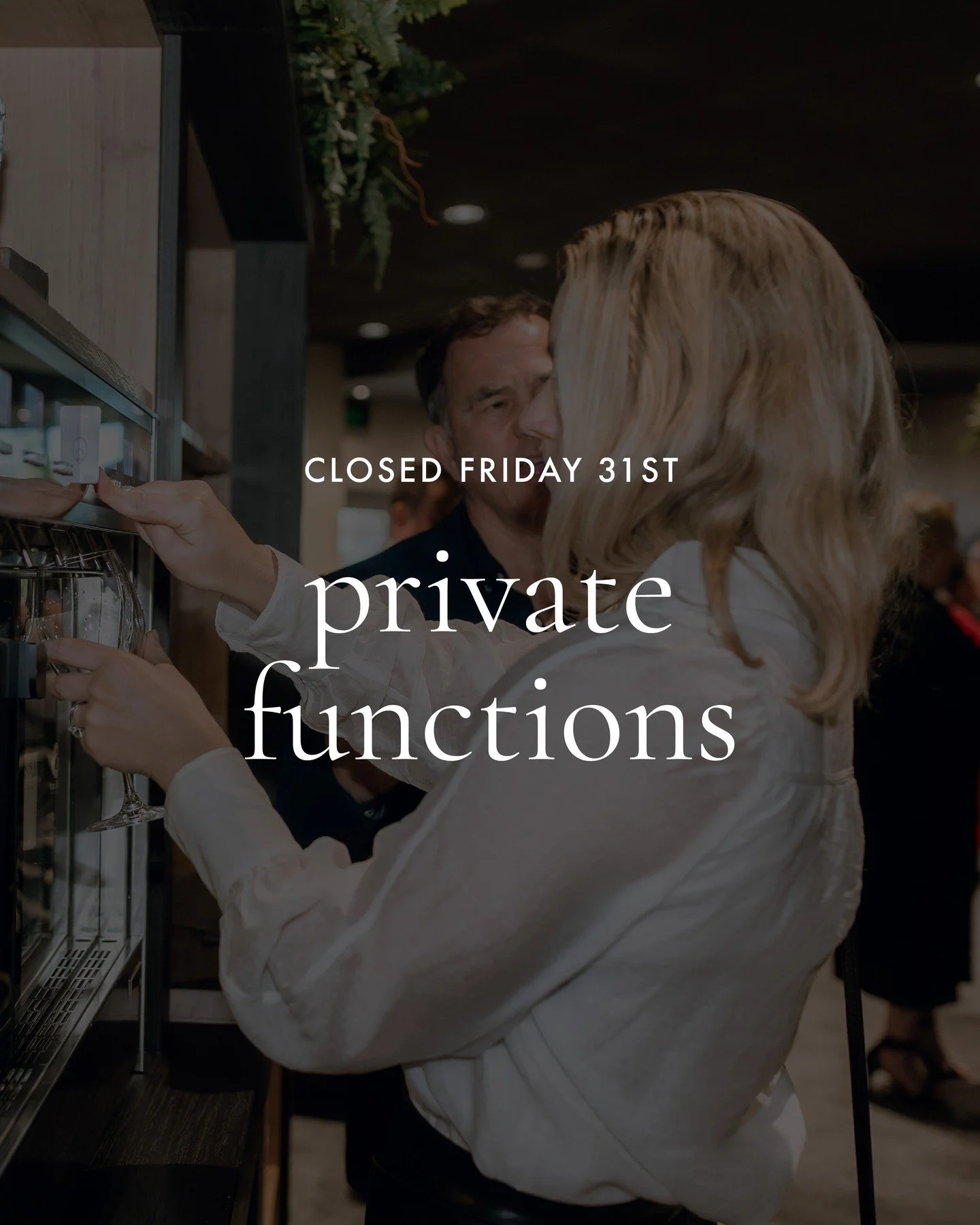 Heads up! We are closed all day Friday for private functions. ⁠
⁠
We apologise for any inconvenience but look forward to welcoming you all in again Saturday! ⁠
.⁠
.⁠
.⁠
#wineandfoodexperience #closed #privatefunctions⁠
Wine + Food Experience Marlboro