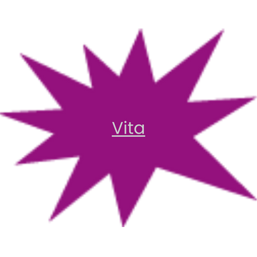 Lila Stern mit dem Wort 'Vita' in der Mitte