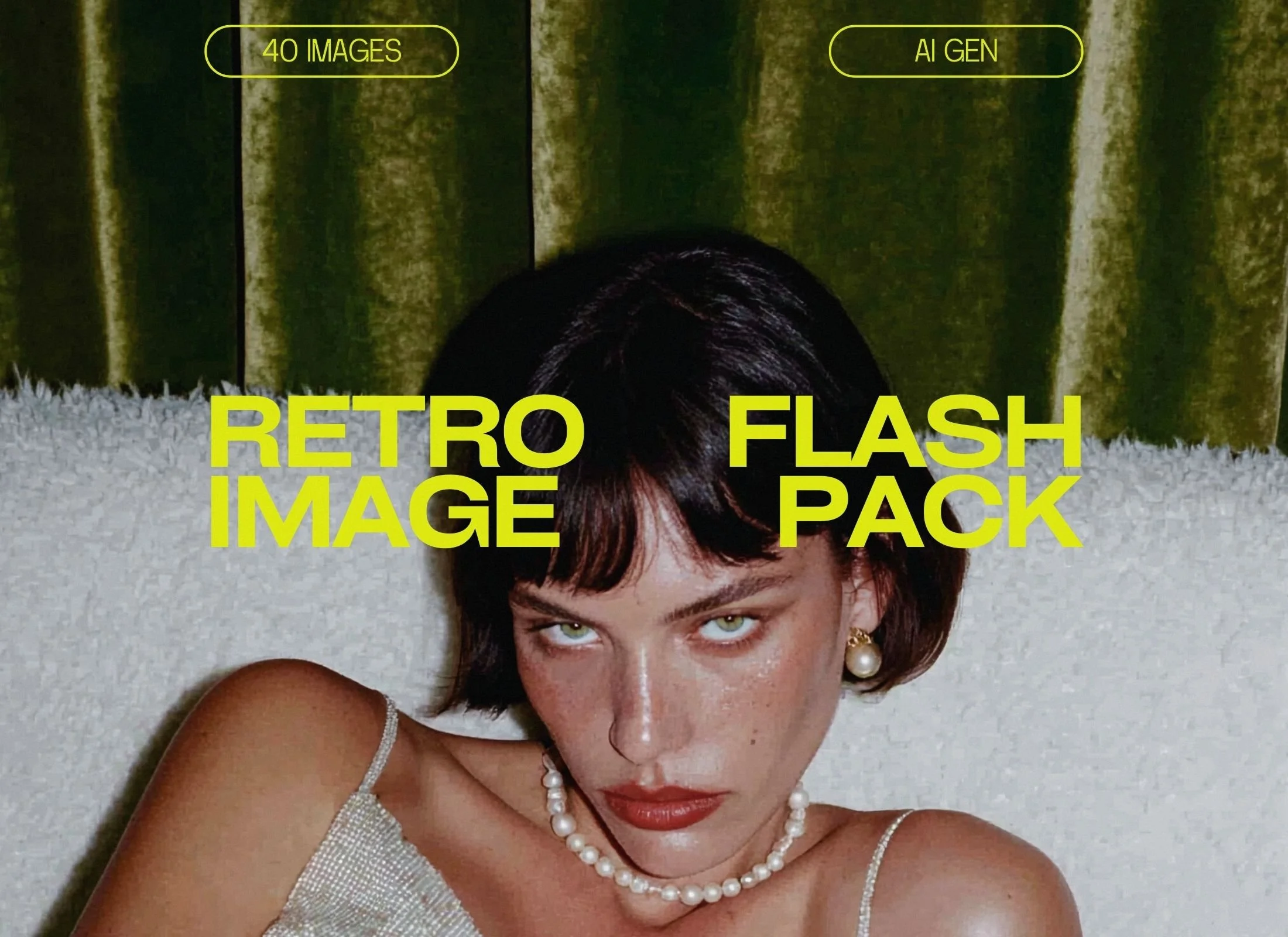 High-contrast retro flash photography images for creative brand visuals and editorial web design.