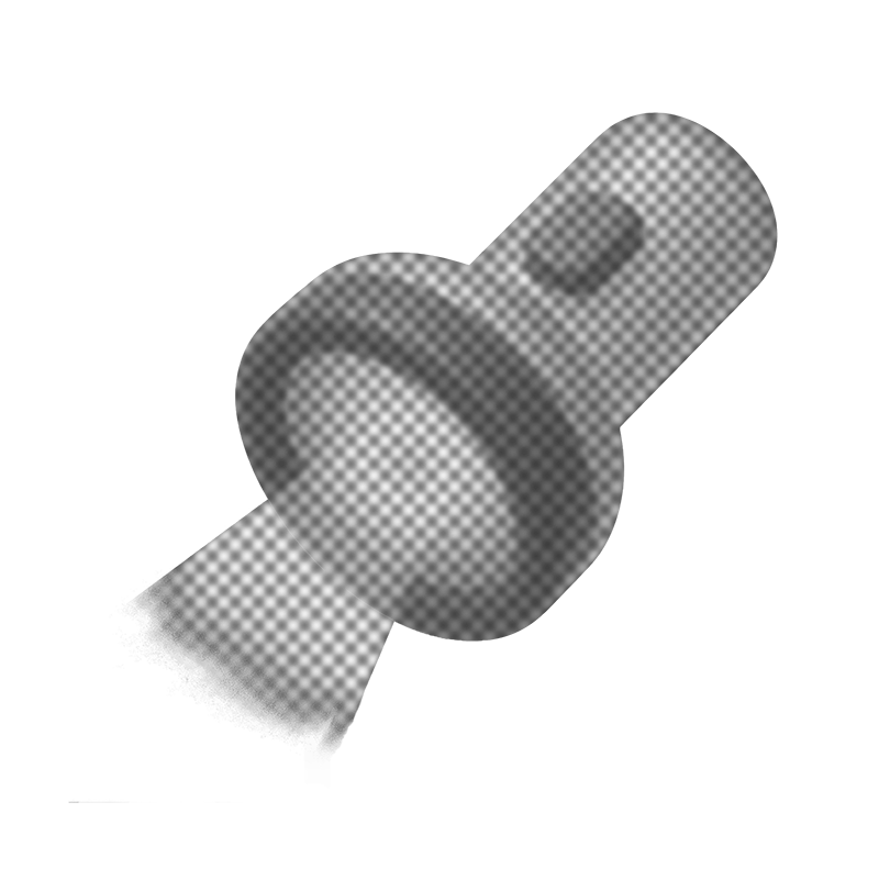 3D rendering of a metallic screw with a round head and threaded shaft.