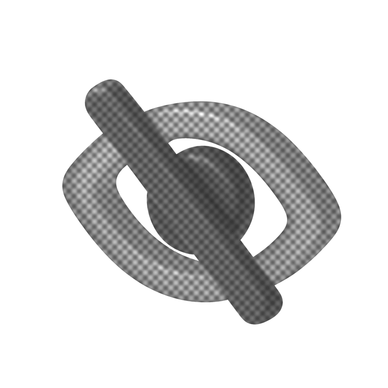 A 3D rendering of a metallic counterclockwise screw lock.