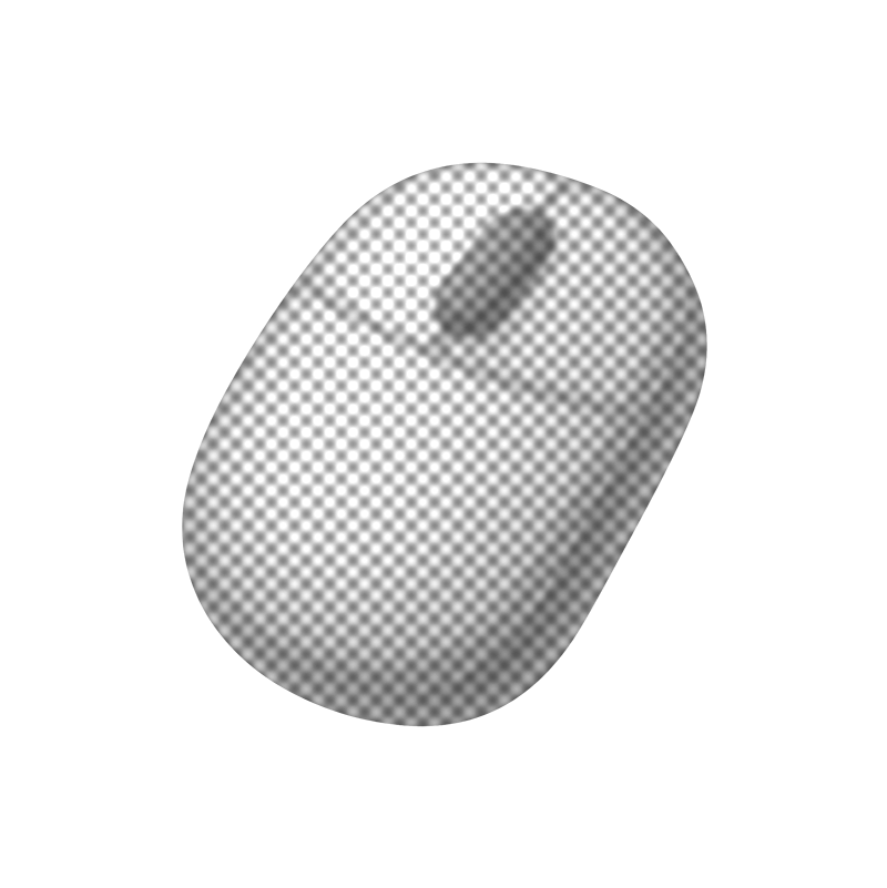 Close-up of a white computer mouse with a gray scroll wheel on a black background.