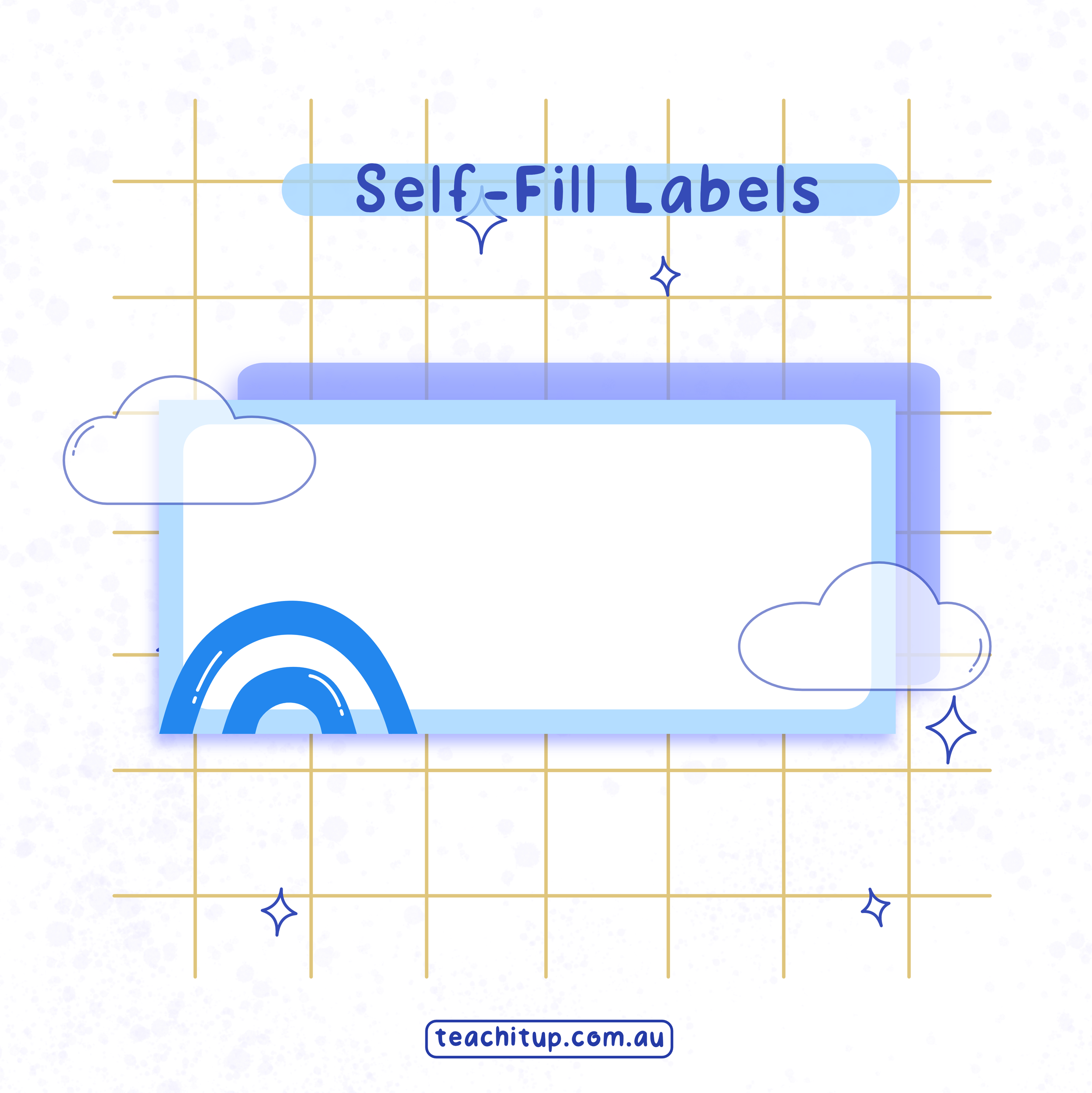 Printable Classroom Self Fill Labels