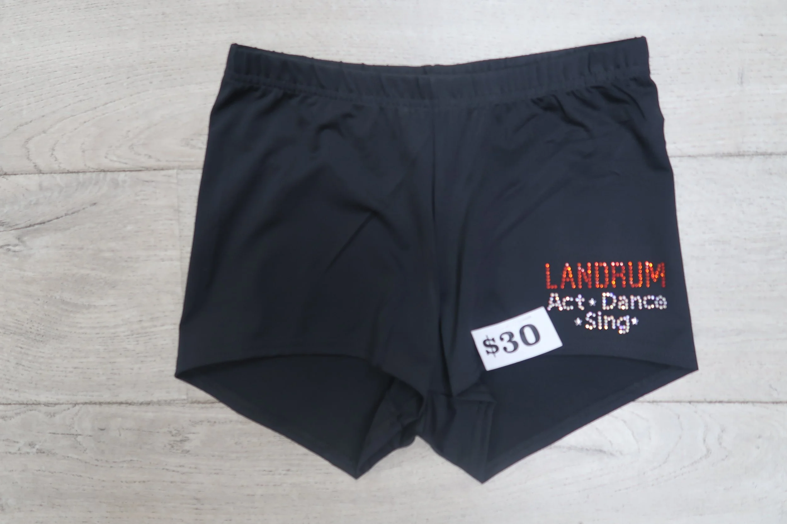 Landrum Black Spandex Shorts