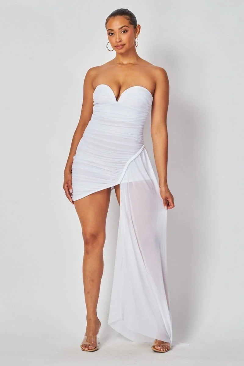 Strapless Ruched Mini Dress With Side Drape Detail 6.jpg