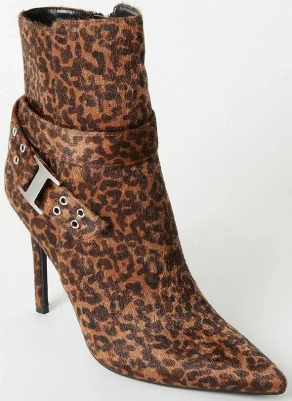 Leopard Print Stiletto Bootie