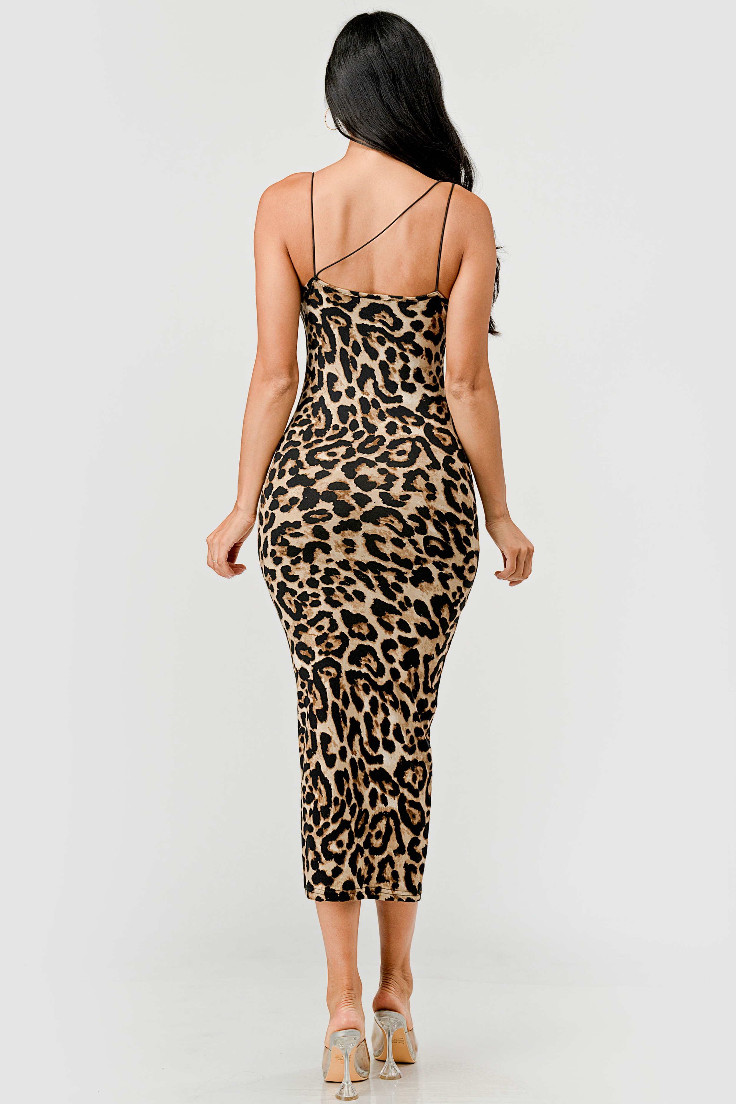 Leopard Print Strap V-neck Bodycon Maxi Dress 3.jpg