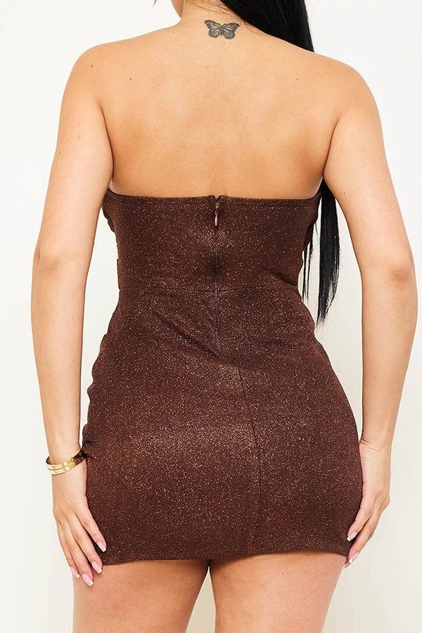 Bonded Mesh Sherri Shine Pleated Mini Dress 3.jpg