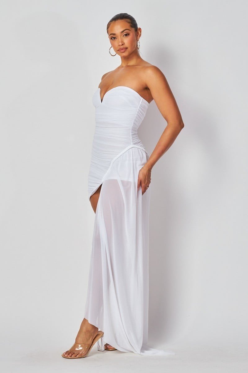 Strapless Ruched Mini Dress With Side Drape Detail 7.jpg