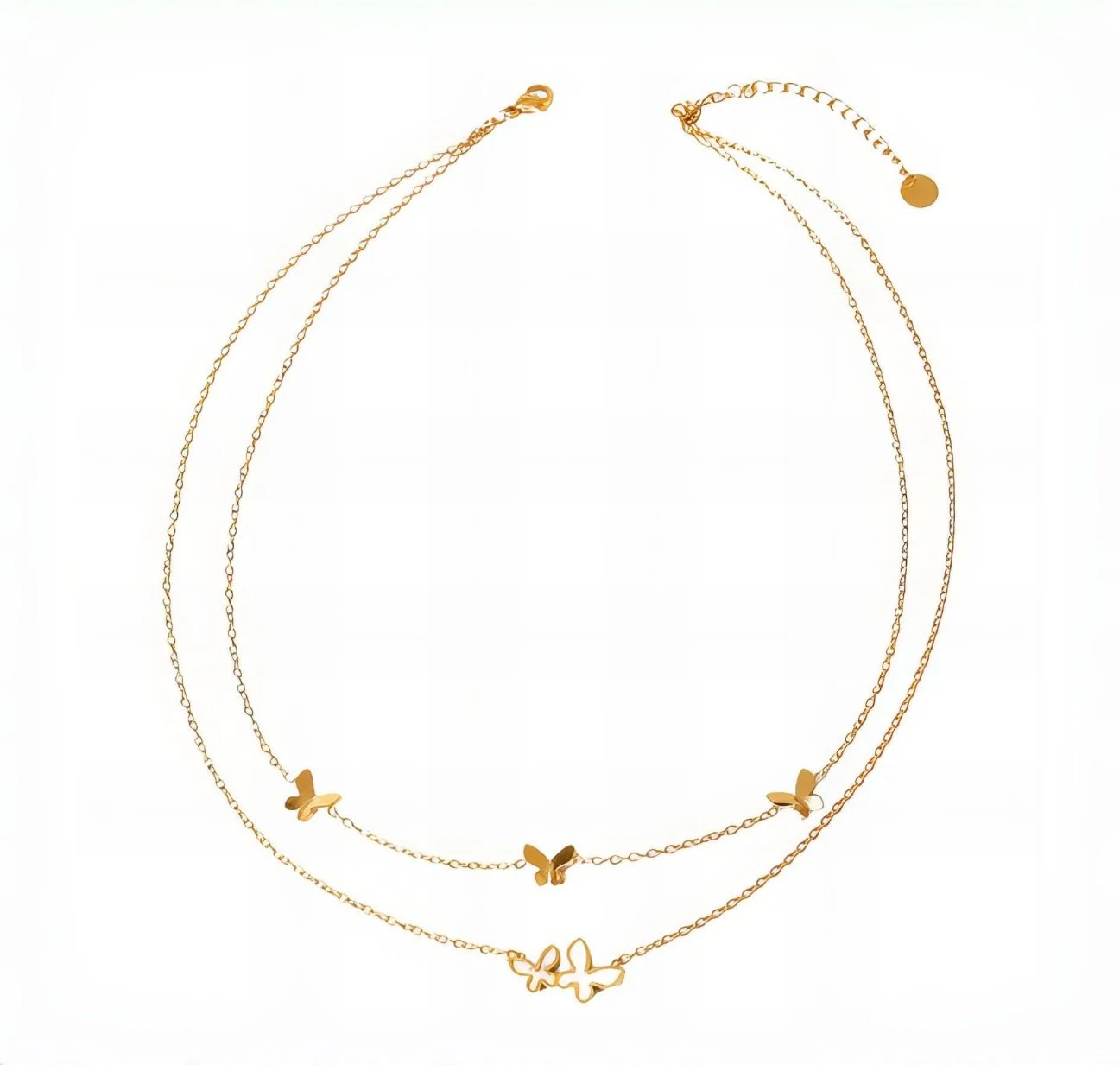 Butterflies Double Necklace