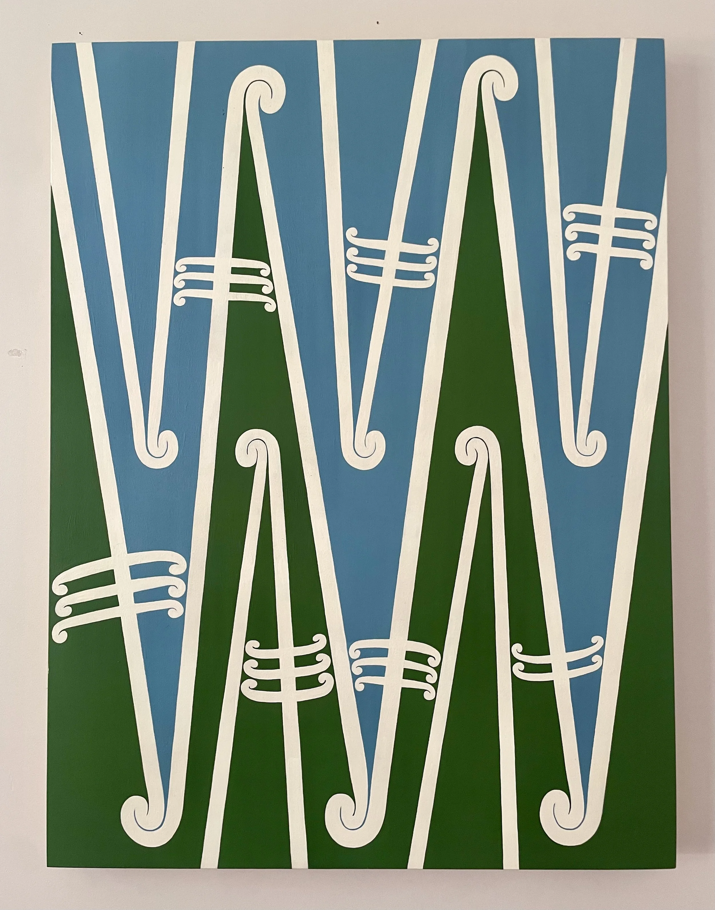 ‘Pūhoro’ acrylic on board