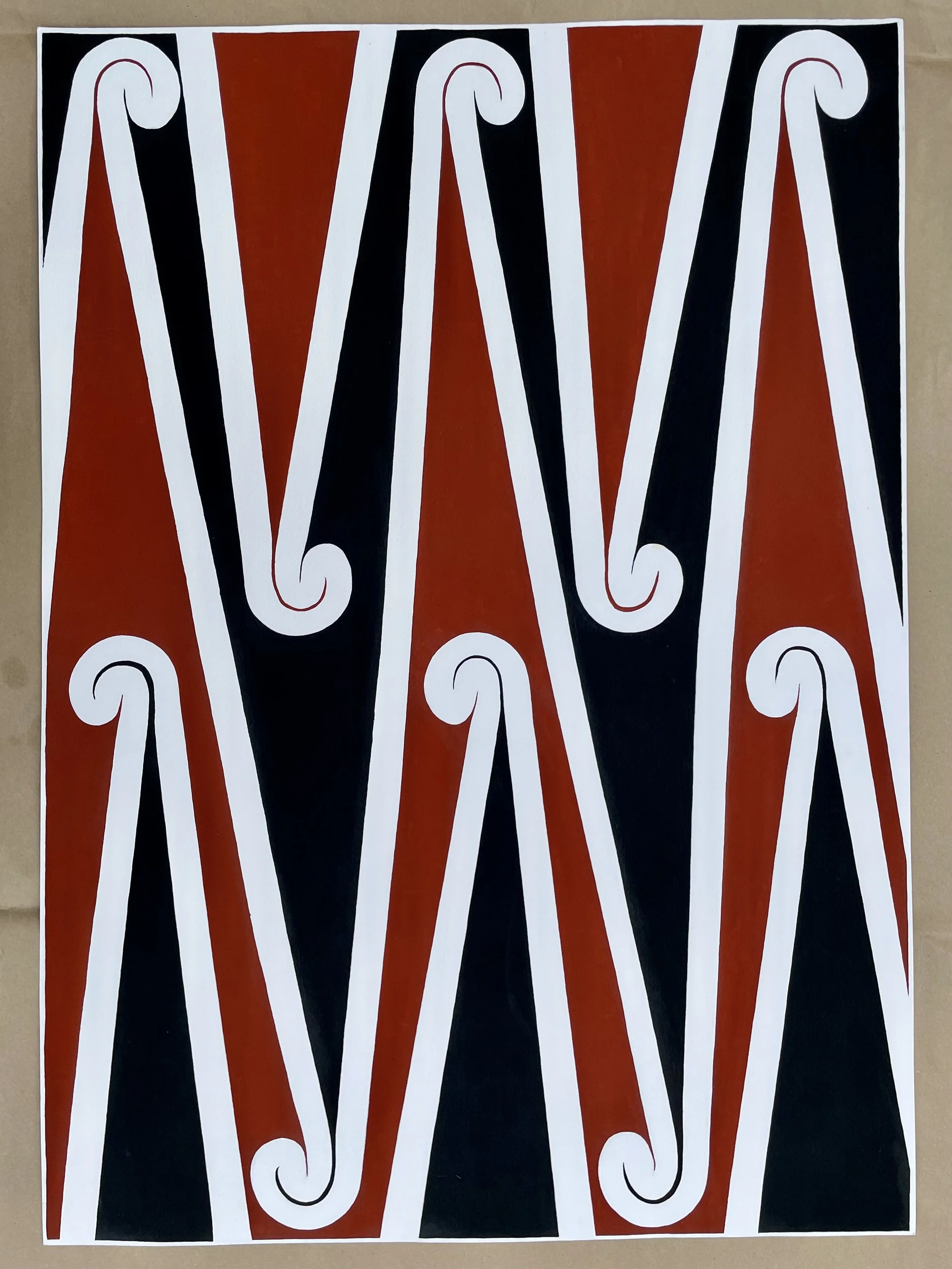 Kowhaiwhai acrylic 2